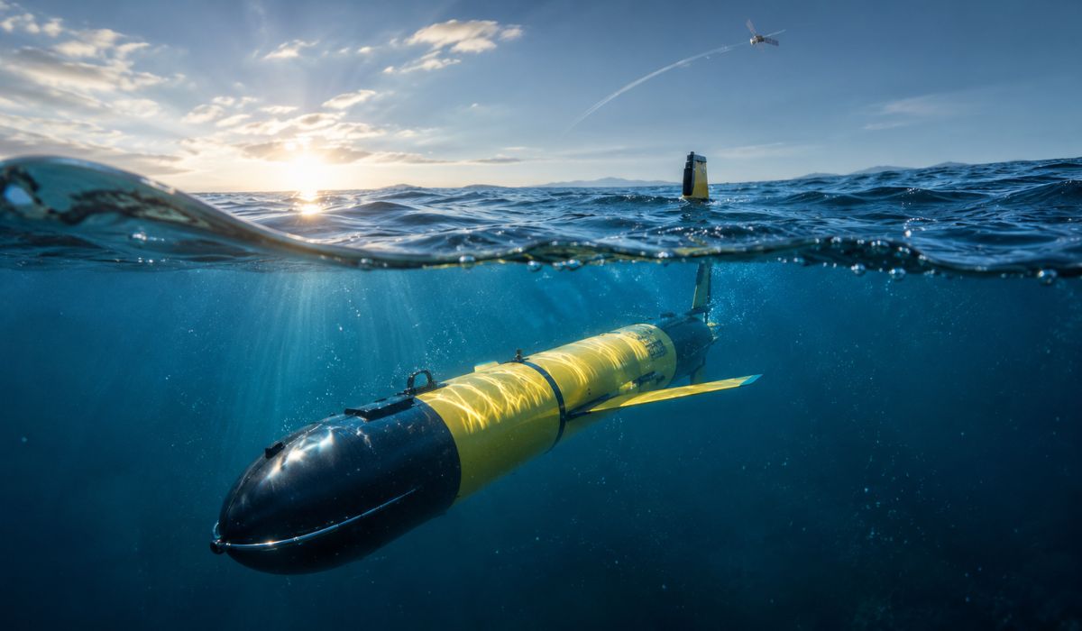 Robô submarino Redwing inicia missão global de cinco anos para medir temperatura, salinidade e correntes oceânicas. (Imagem: Ilustrativa)