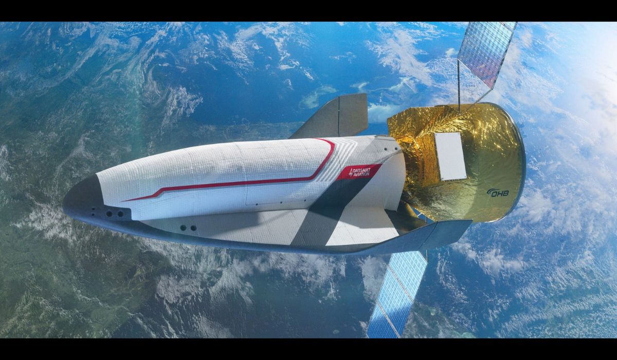 Dassault e OHB propõem à ESA o VORTEX-S, avião espacial reutilizável europeu para missões em órbita e retorno à Terra. (Imagem: Reproduçã/Dessault)