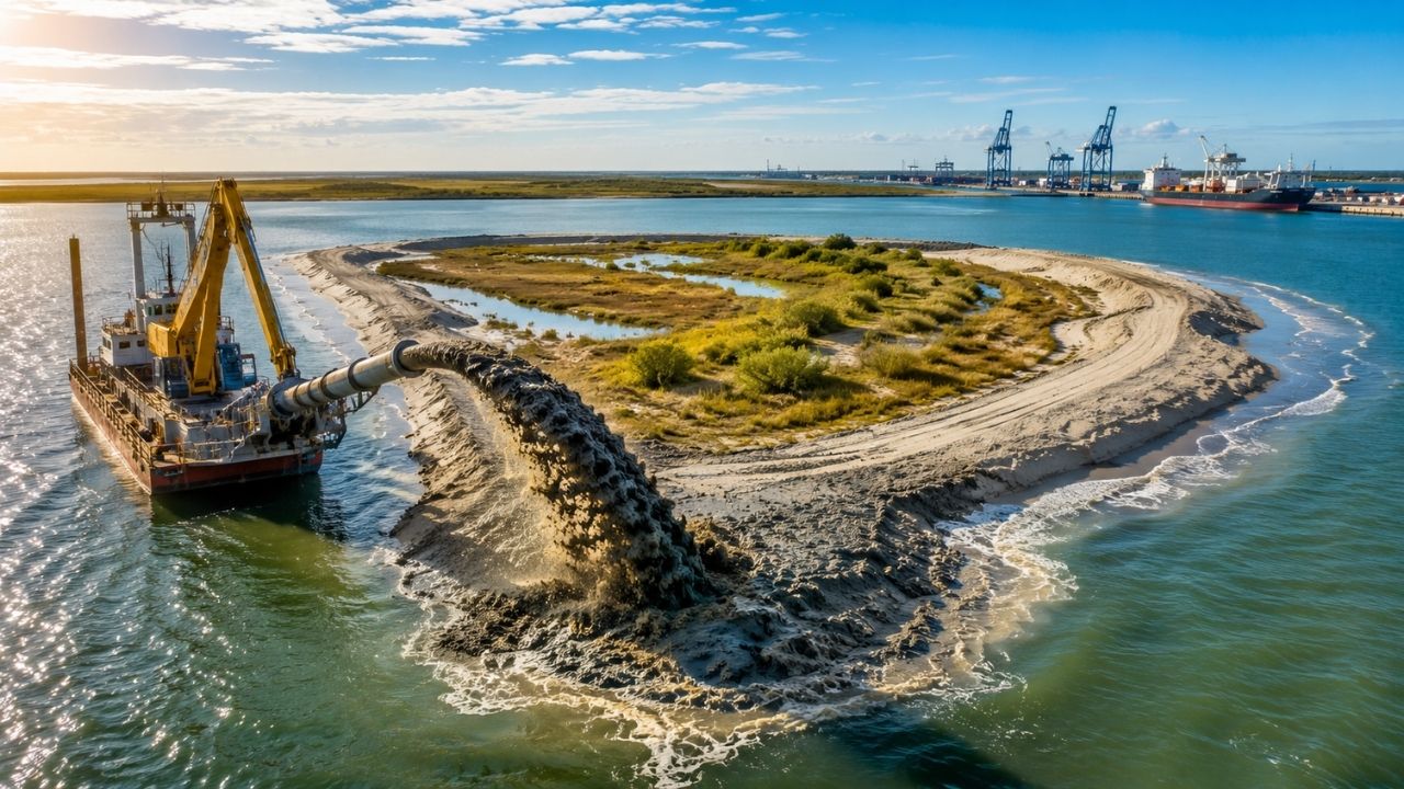 EUA transformam 660 mil jardas cúbicas de sedimento dragado em ilha de 35 acres para aves marinhas, recuperam santuário destruído por furacão e mostram novo destino para milhões (1)