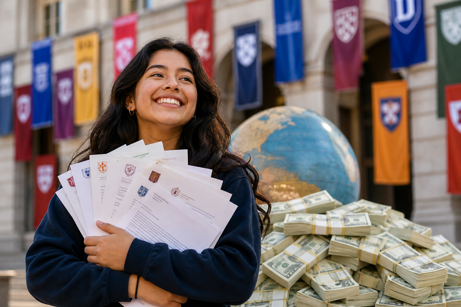 Estudante latina é aceita em 126 universidades e recebe cerca de US$ 9 milhões em bolsas, um dos maiores volumes já registrados em processos acadêmicos internacionais