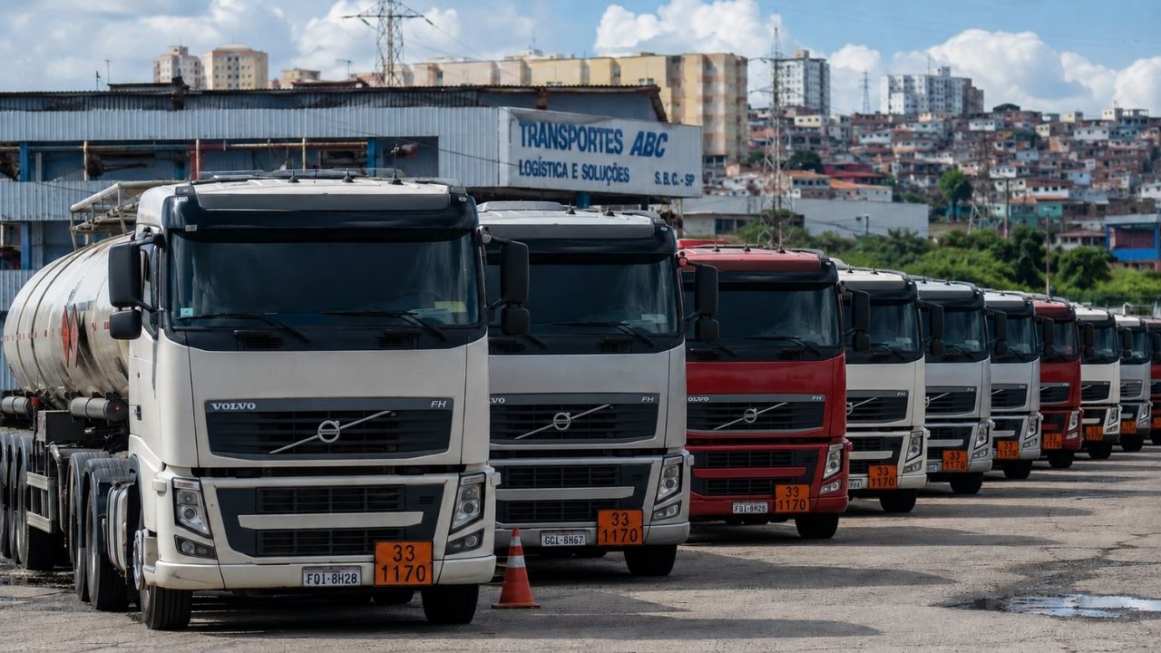Falta de caminhoneiros já deixa 20 caminhões parados em transportadora do ABC Paulista e expõe dificuldade crescente para contratar motoristas experientes em cargas perigosas (2)