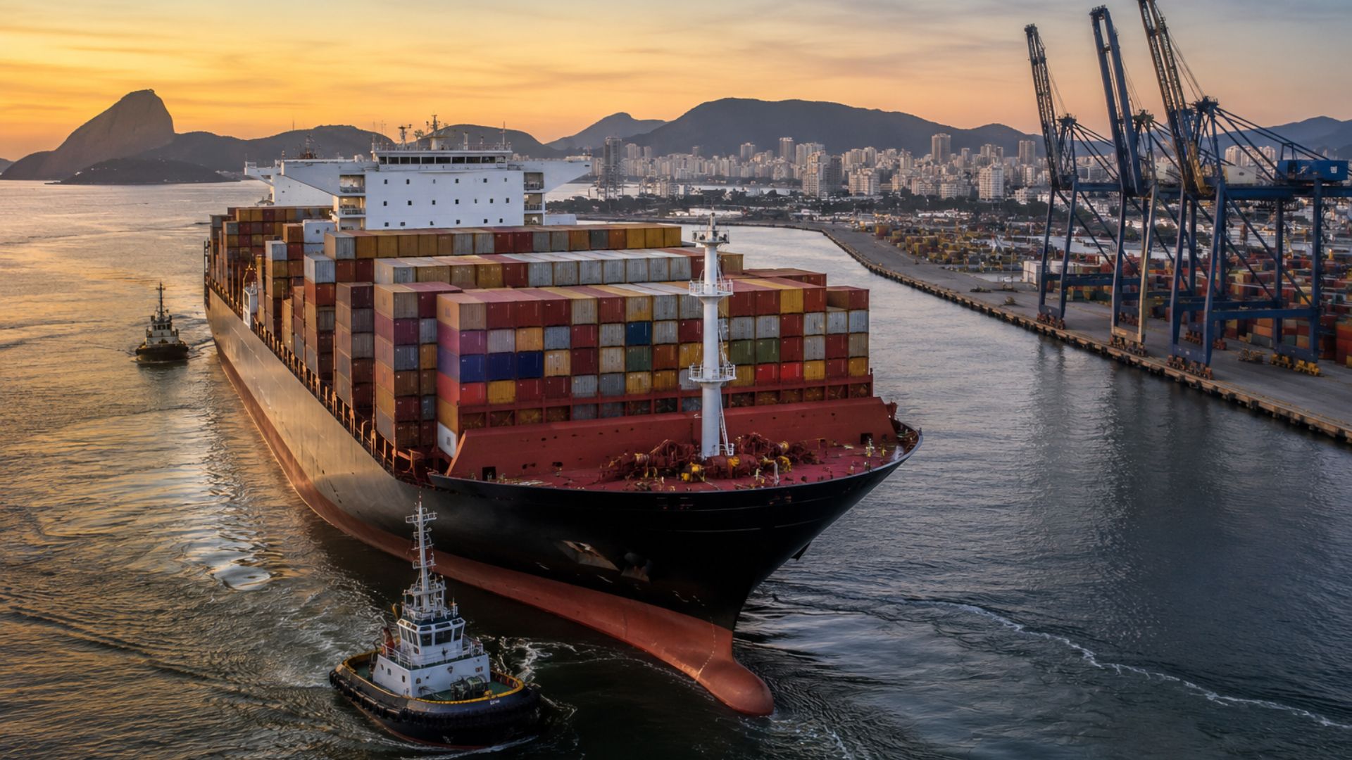 MSC Katrina atraca no Porto do Rio pela primeira vez após dragagem ampliar calado e liberar operação de navios New Panamax.
