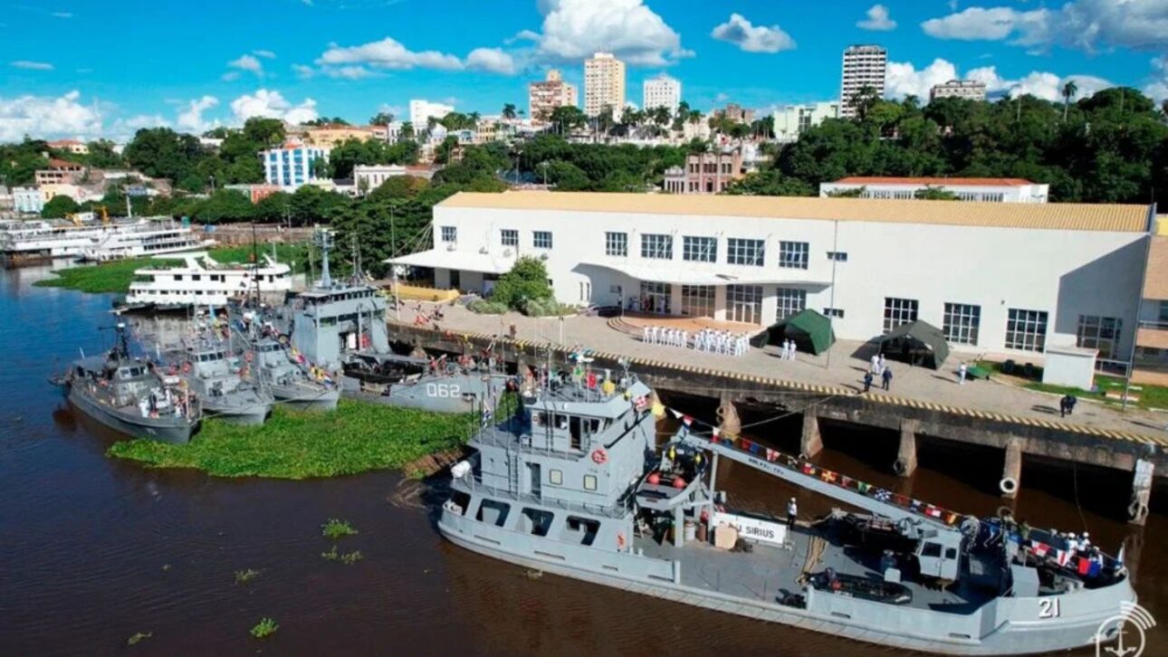 Marinha do Brasil lidera Operação ACRUX XII com drones, navios de guerra e mais de 700 militares no Pantanal.