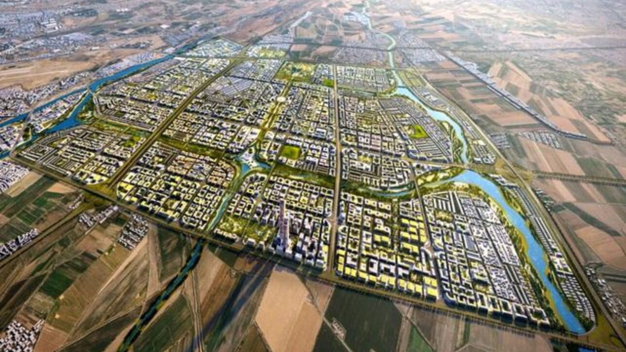 Uzbequistão inicia Nova Tashkent, megacidade de US$ 30 bilhões com IA, canais, áreas verdes e torres de 575 metros.