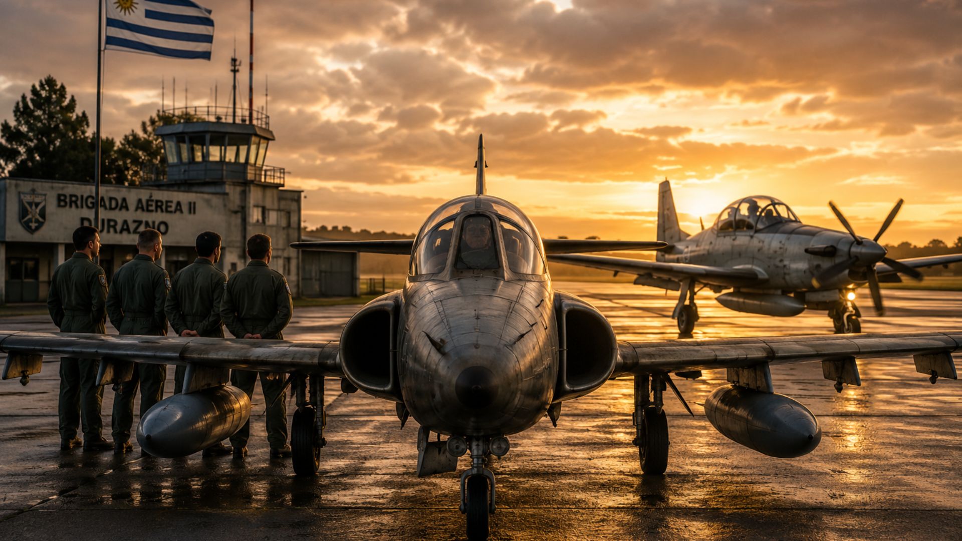 Uruguai aposenta os A-37 Dragonfly após 49 anos e inicia operação dos novos A-29 Super Tucano da Embraer.