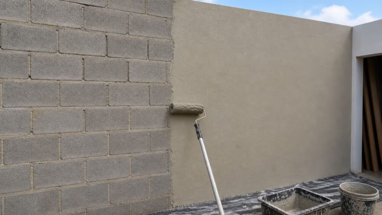 Reboco do futuro elimina chapisco, reduz sujeira na obra e permite pintura rápida com tecnologia antifissuras.