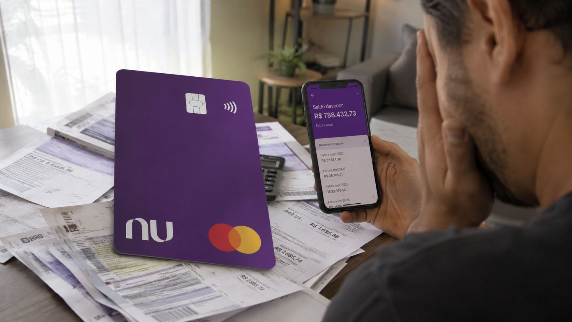 Dívida de cliente do Nubank salta de R$ 12 mil para R$ 788 mil e leva Secretaria do Consumidor do DF a cobrar explicações.