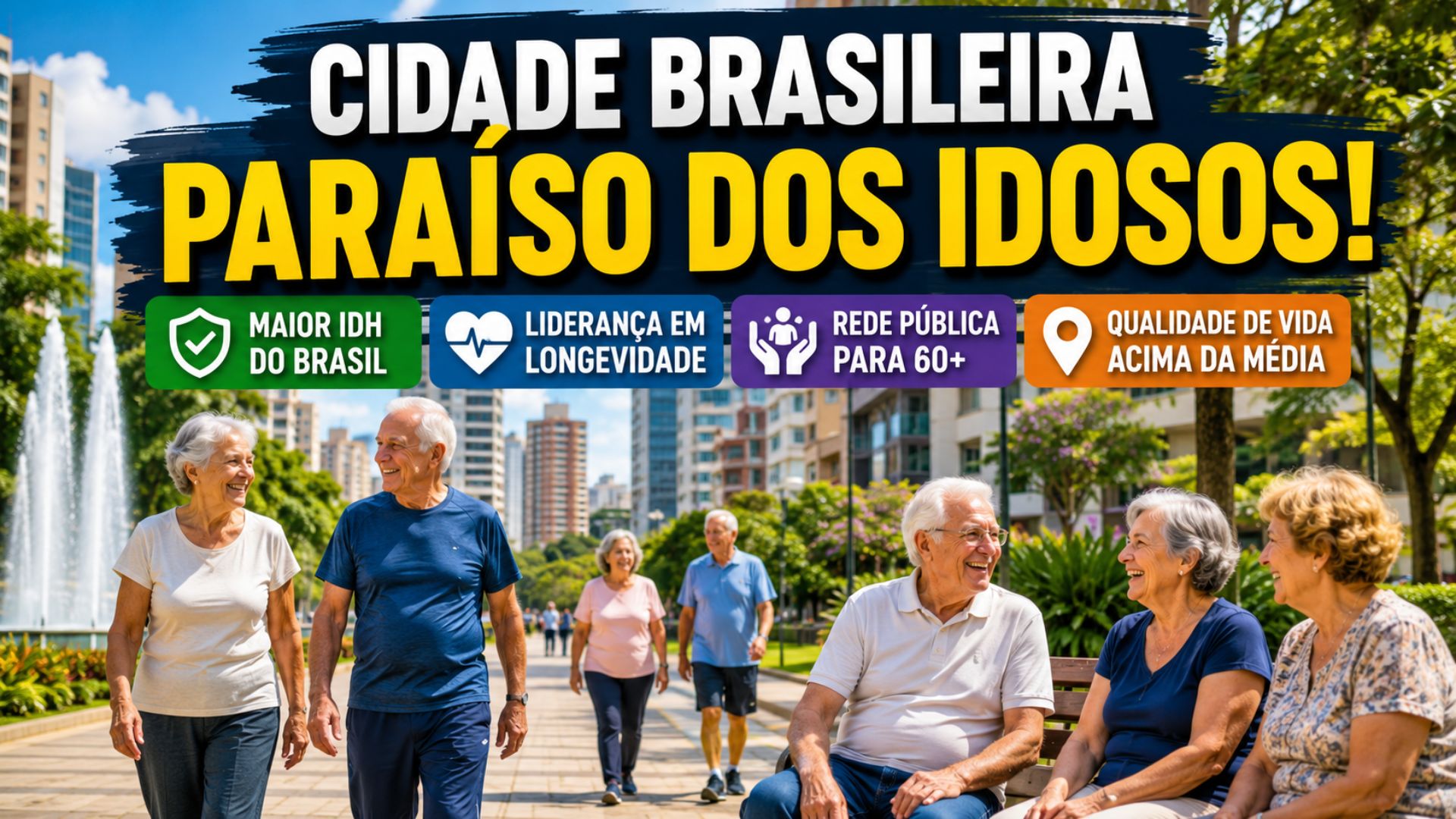 São Caetano do Sul reúne maior IDH do Brasil, longevidade, saúde pública e qualidade de vida para idosos e aposentados no ABC Paulista.