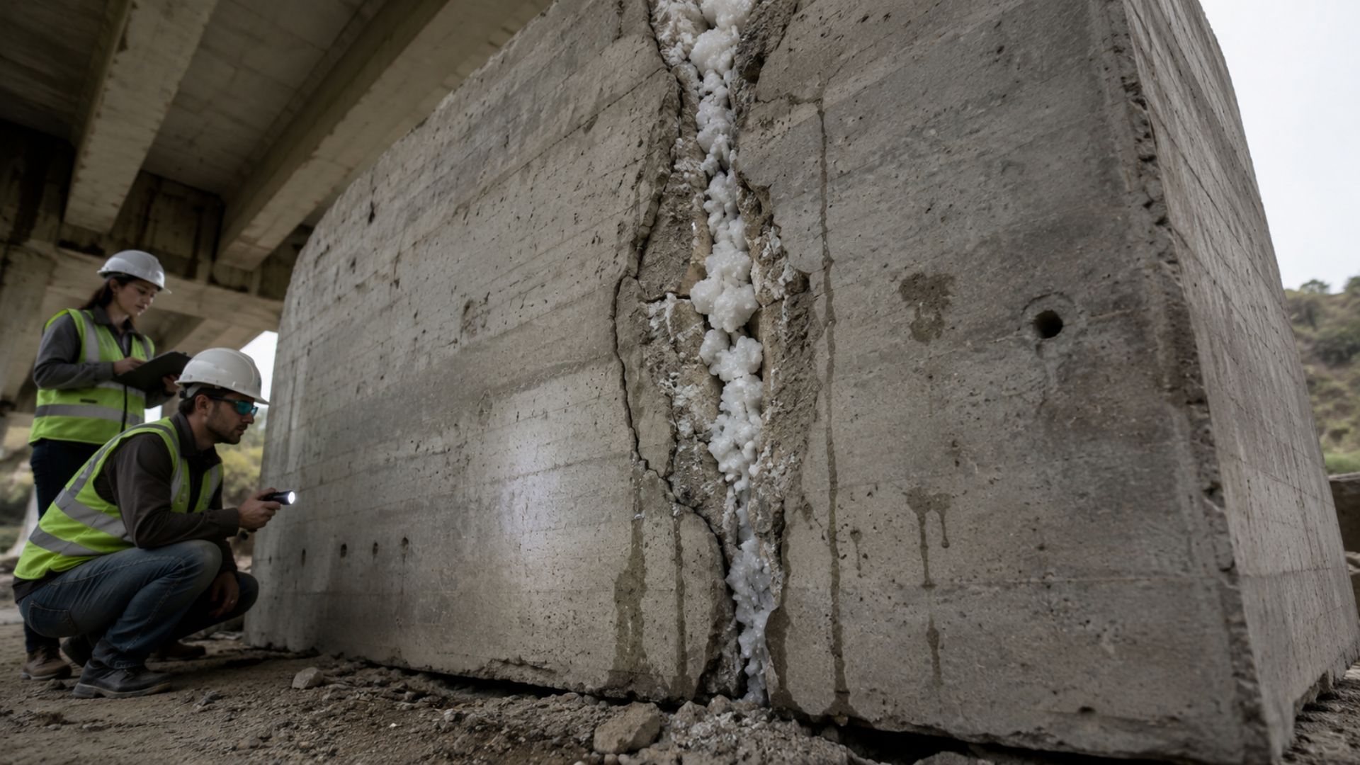 Entenda como o concreto com bactérias sela pequenas fissuras, reduz infiltrações e pode cortar custos de manutenção em pontes e edifícios.