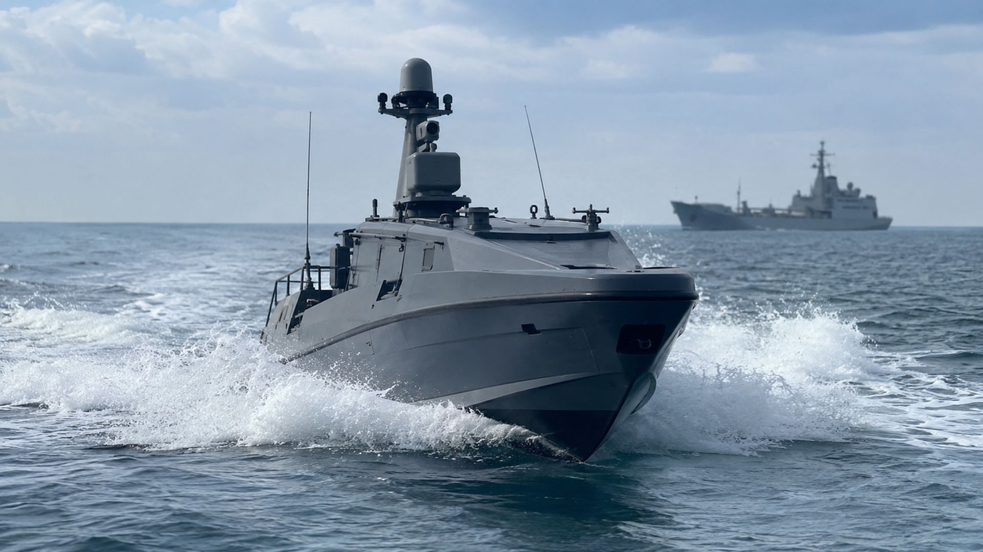 Israel desenvolveu o Seagull, navio militar autônomo de 12 metros capaz de operar por mais de quatro dias sem tripulação.