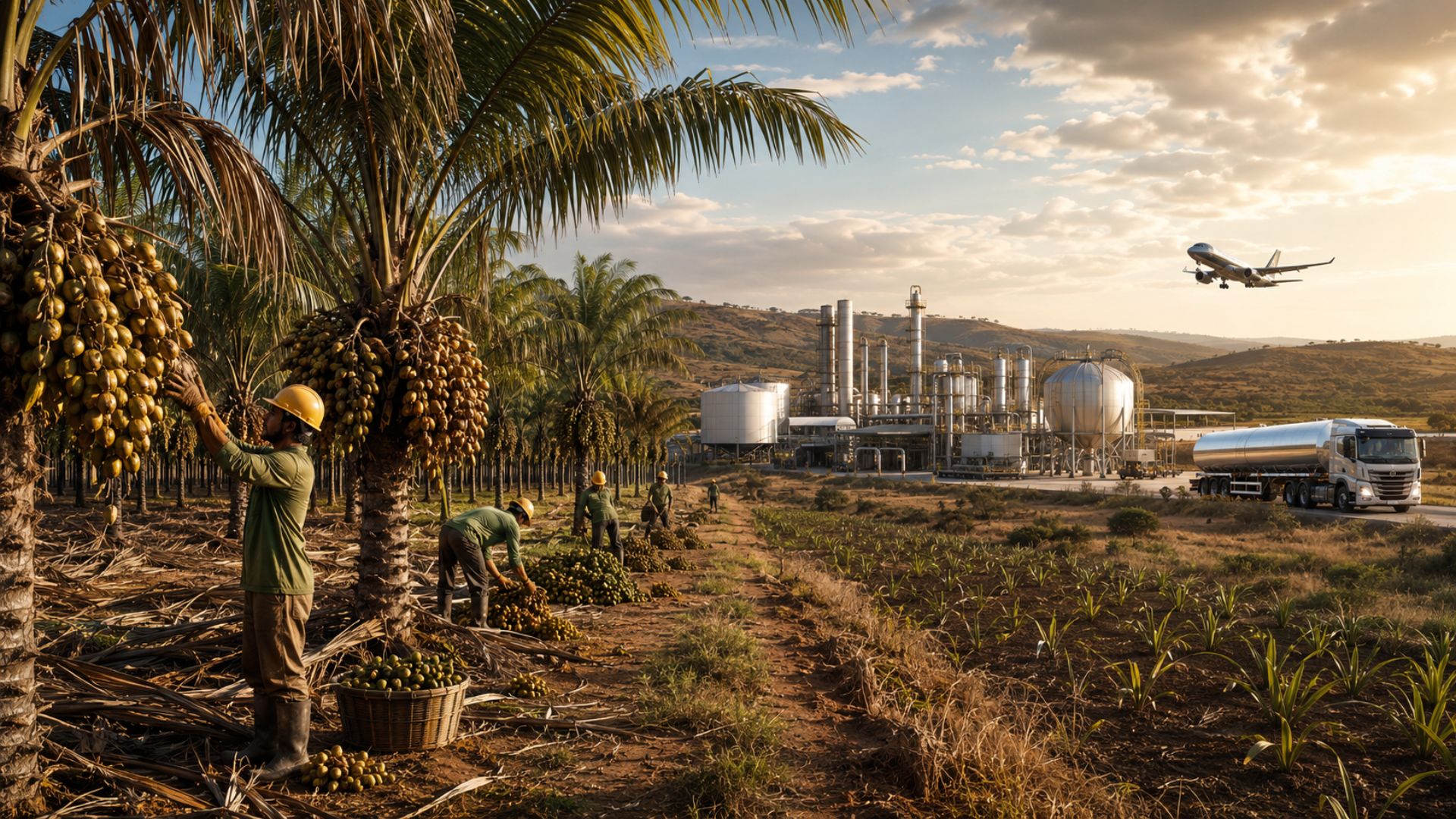 Macaúba vira aposta no Cerrado com óleo vegetal para HVO e SAF, uso de terras degradadas e desafio de chegar à escala comercial no Brasil.