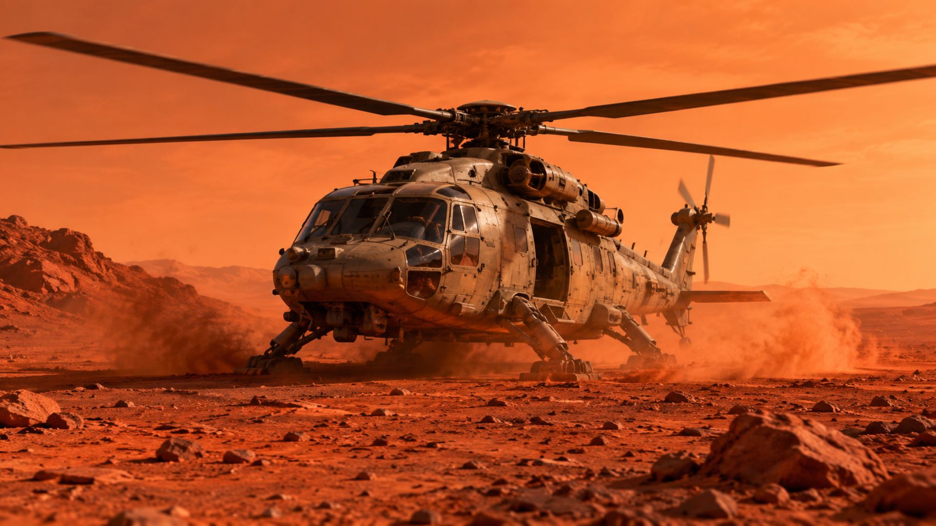 NASA testa pás de rotor que ultrapassam a velocidade do som e devem equipar o SkyFall, helicóptero marciano que apoiará futuras missões humanas e robóticas em Marte.