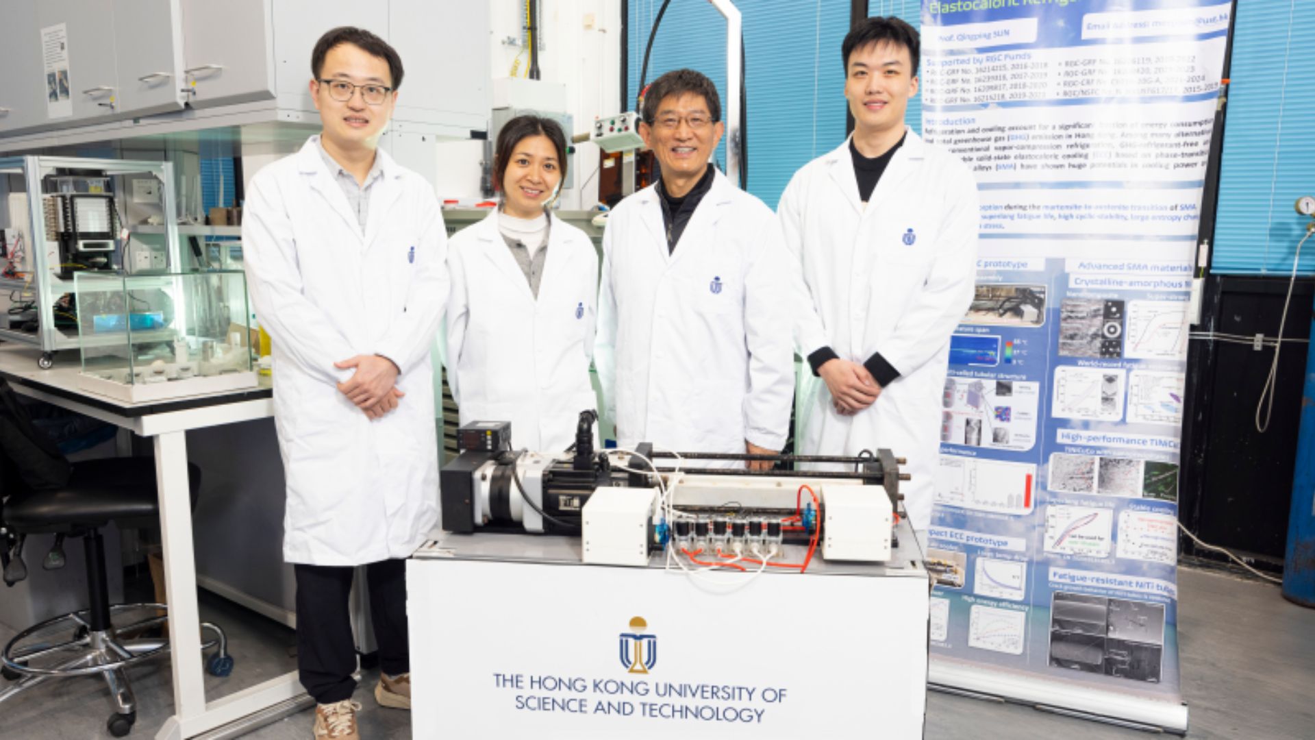 O ar-condicionado sem compressor e sem gás criado em Hong Kong resfriou um ambiente de 31 °C para 21 °C em apenas 15 minutos usando uma liga metálica