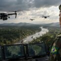 Comandante do Exército Brasileiro admite ameaças na América do Sul. Drones de ataque são apresentados. Tecnologia deve blindar fronteiras do Brasil.