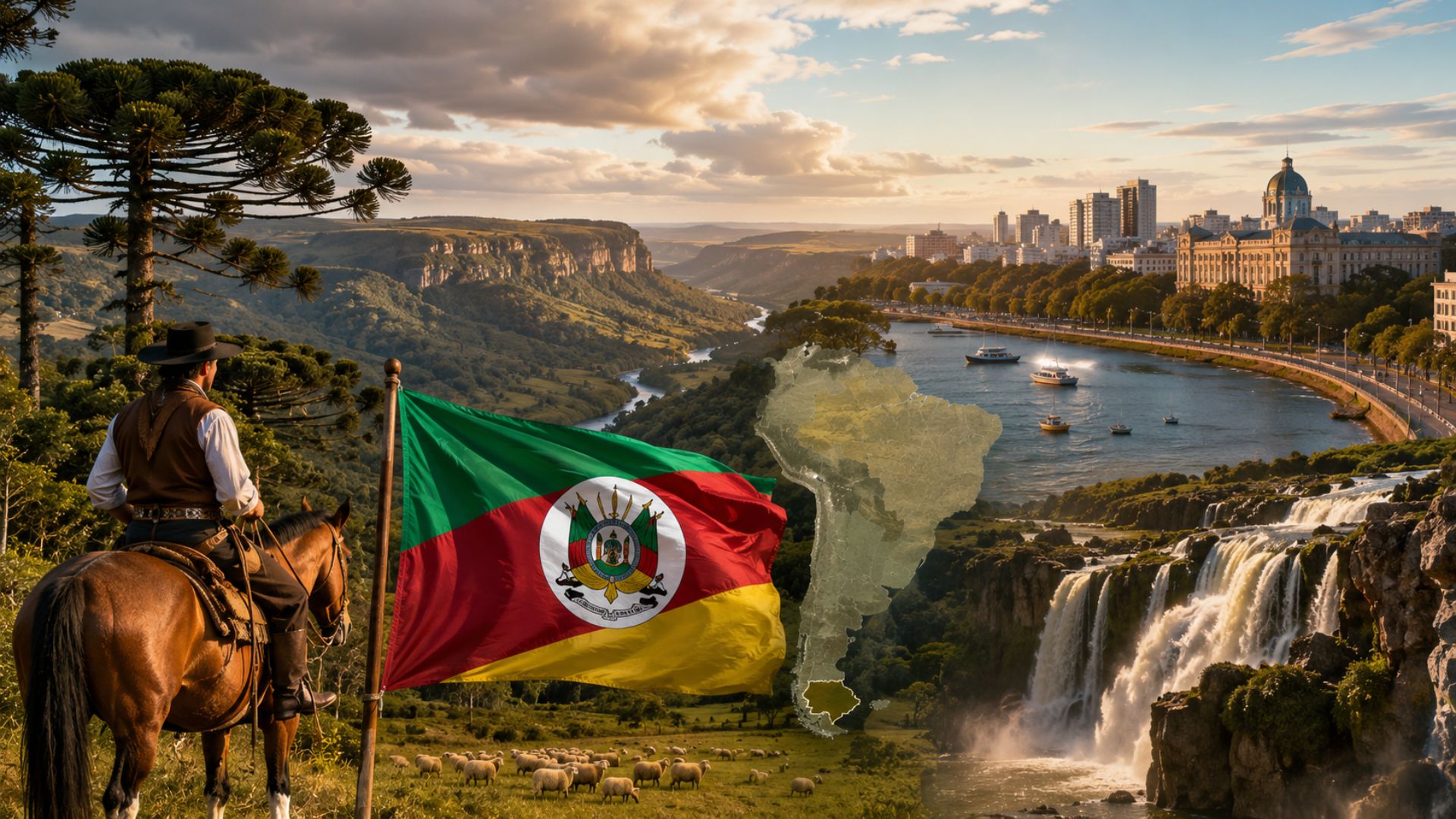Rio Grande do Sul tem bioma único no Brasil, dez anos como república independente e cultura mais próxima de Buenos Aires do que de Brasília. Entenda o que torna o estado diferente.