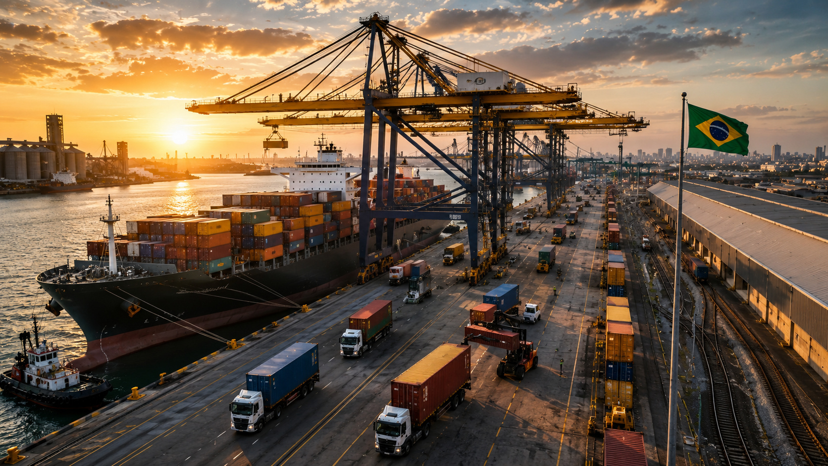 Nove projetos portuários somam R$ 5,1 bilhões em investimentos no Brasil e colocam Santos, Pecém, Paranaguá, Santana e Aratu em nova rodada de modernização logística