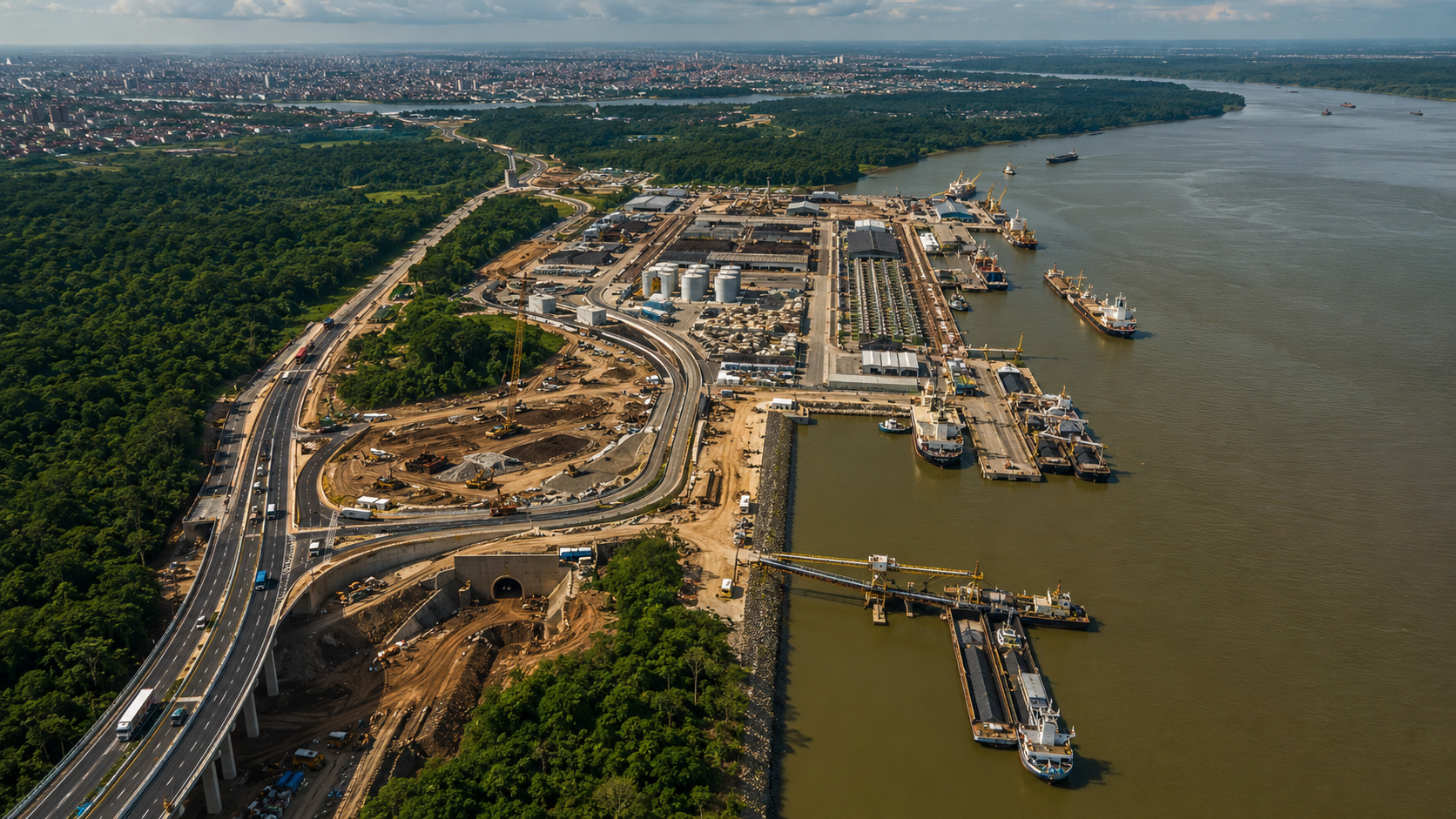 R$ 258 milhões e 34,5 km de nova ligação até o Rio Madeira: obras do acesso ao Porto Novo começam em Rondônia para tirar 1,2 mil caminhões por dia da área urbana de Porto Velho