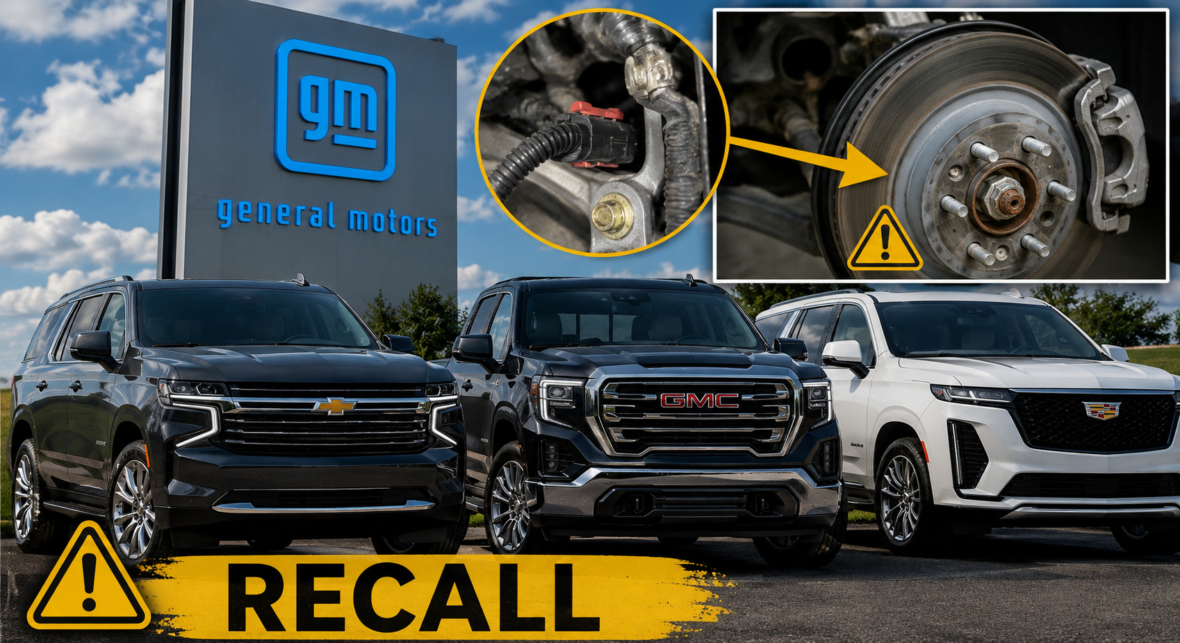 General Motors manda donos de Chevrolet, GMC e Cadillac pararem de dirigir após falha na caixa de transferência poder travar as rodas sem aviso e atingir Silverado, Tahoe, Suburban, Sierra, Yukon e Escalade