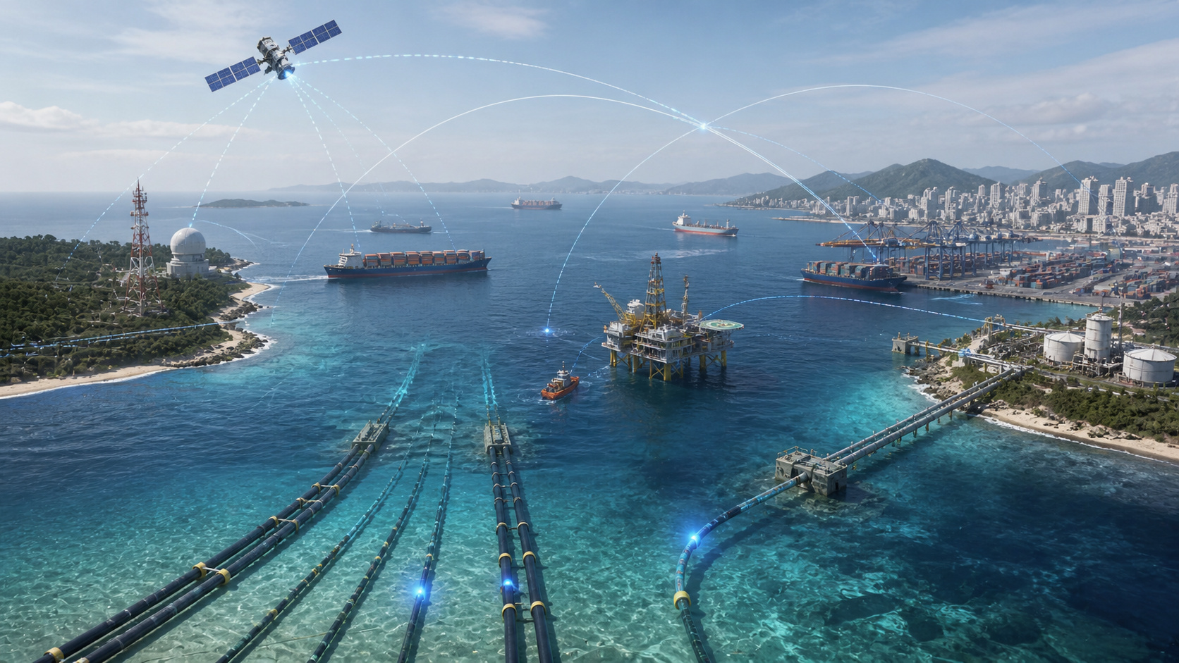 WEF alerta para infraestrutura crítica vulnerável em 2026, com cabos submarinos, satélites, energia, portos e stablecoins sob pressão.