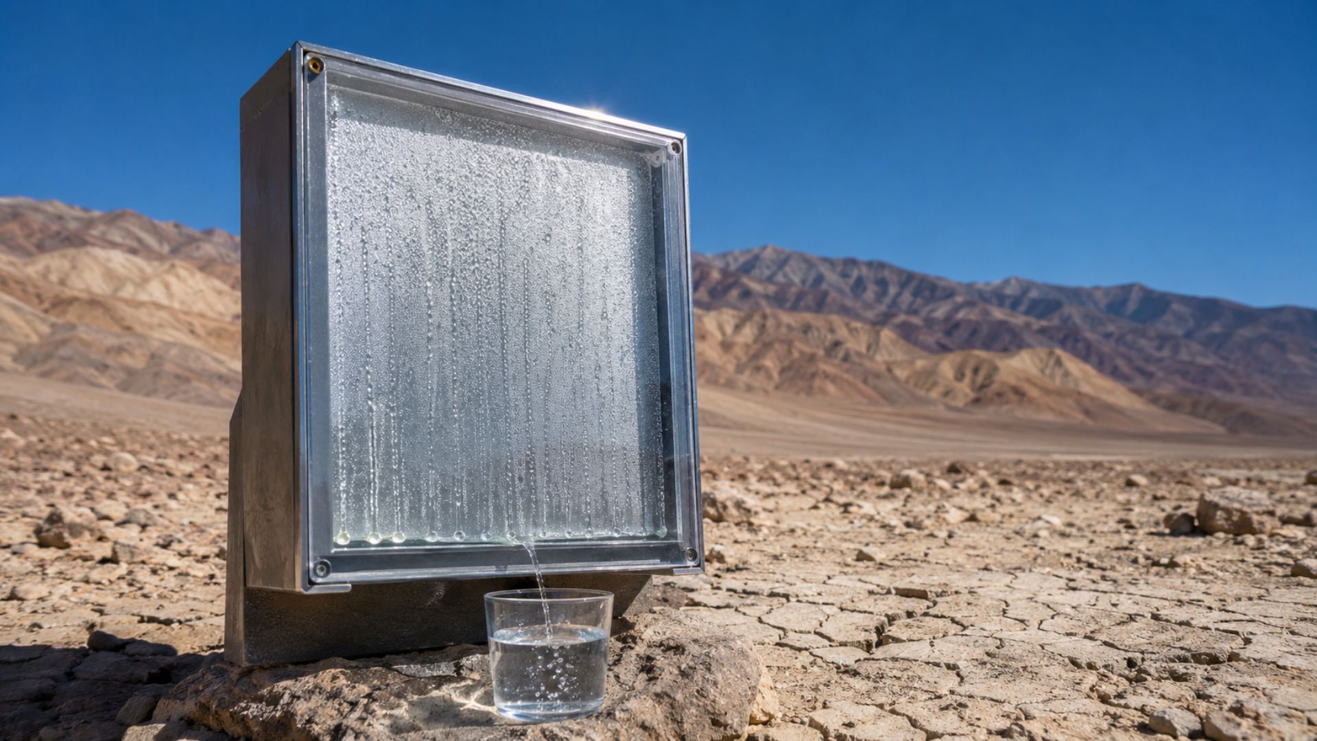 Dispositivo do MIT extraiu água potável do ar do Vale da Morte sem eletricidade, com hidrogel de cloreto de lítio, e ganhou eco do Nobel de Química de 2025.