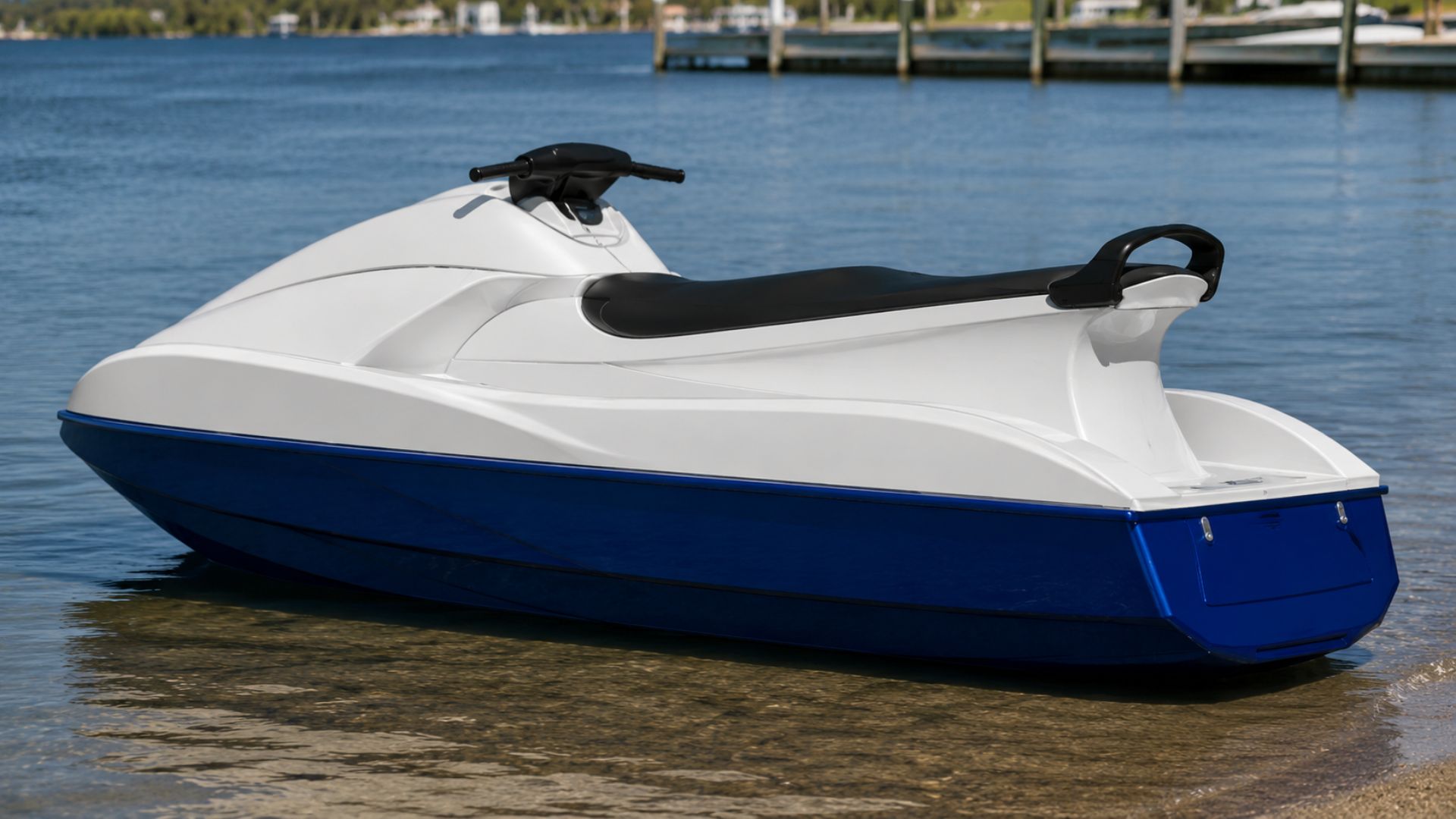 Youtuber batiza de MadSky o que diz ser o primeiro jet ski caseiro do mundo, feito com compensado e fibra de vidro e movido por motor de superbike Kawasaki ZZR1200.