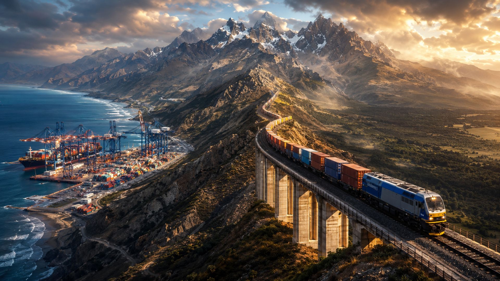 O governo abre R$ 140 bilhões em concessões de ferrovia. China lidera interesse. Ferrovia bioceânica ligará Brasil ao Peru pelo porto de Chancay.