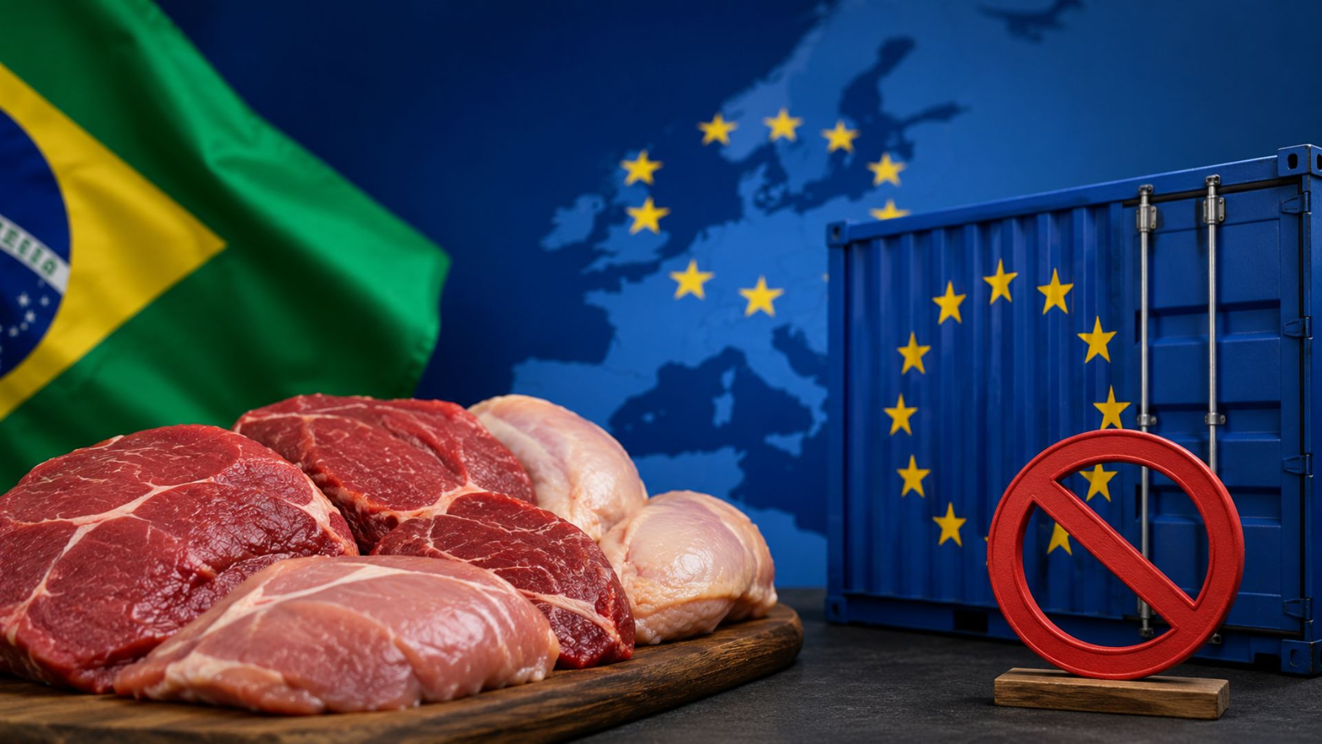 A União Europeia excluiu o Brasil da lista de países autorizados a exportar carnes e produtos de origem animal para o bloco. A medida vale a partir de 3 de setembro e está ligada ao uso de antibióticos na pecuária brasileira.