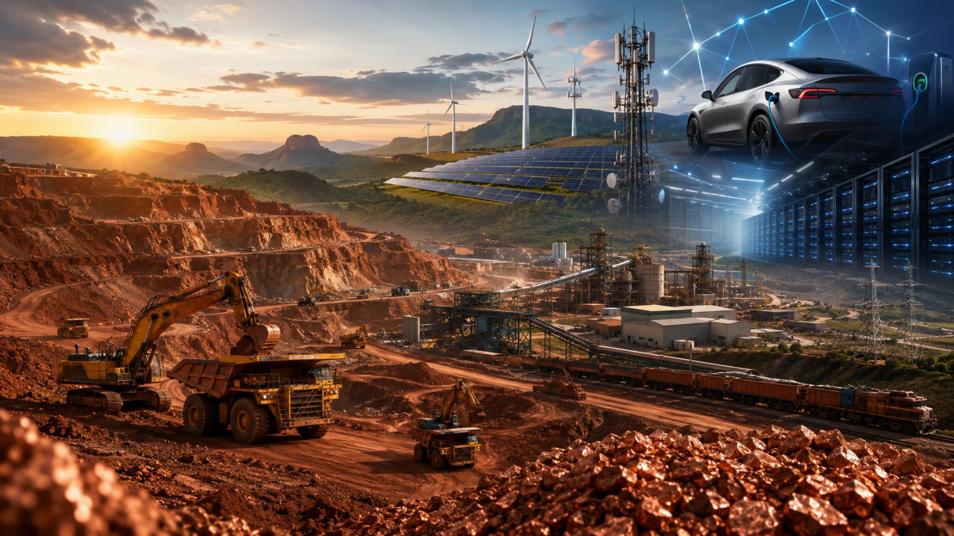 Cobre de Carajás vira aposta da Vale com demanda global puxada por data centers, energia renovável, 5G e carros elétricos até 2040.