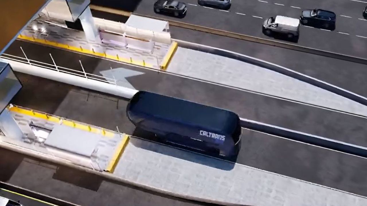 Com inspiração nas Autobahns, o projeto do ônibus-bala na Califórnia foca em pistas de alta tecnologia para oferecer viagens rápidas com baixo custo estatal.