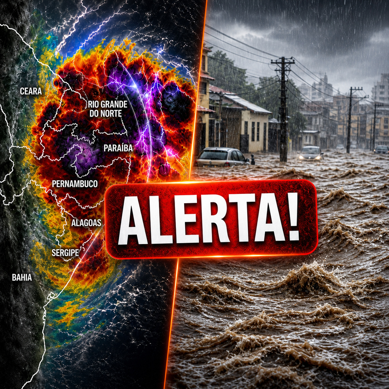 Chuvas de quase 200 mm devastam Pernambuco e Paraíba em menos de 24 horas, deixam seis mortos, 2.190 desabrigados, quebram recordes pluviométricos de 30 anos e provocam deslizamentos que soterraram mãe e bebê de seis meses em Olinda, enquanto quase 500 pessoas precisaram ser resgatadas ilhadas pelas enchentes