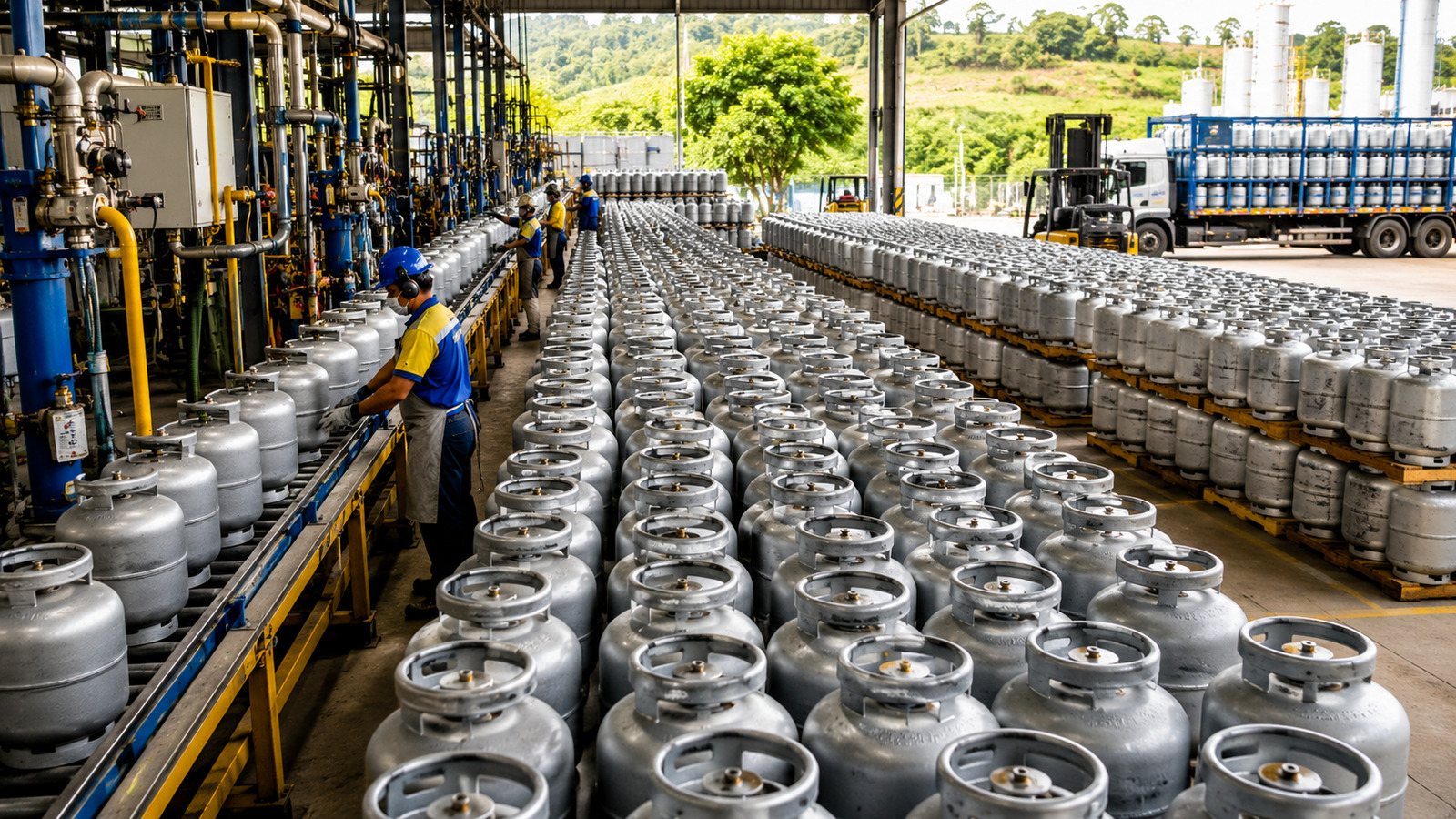 Brasil consegue entregar cerca de 15 botijões por segundo