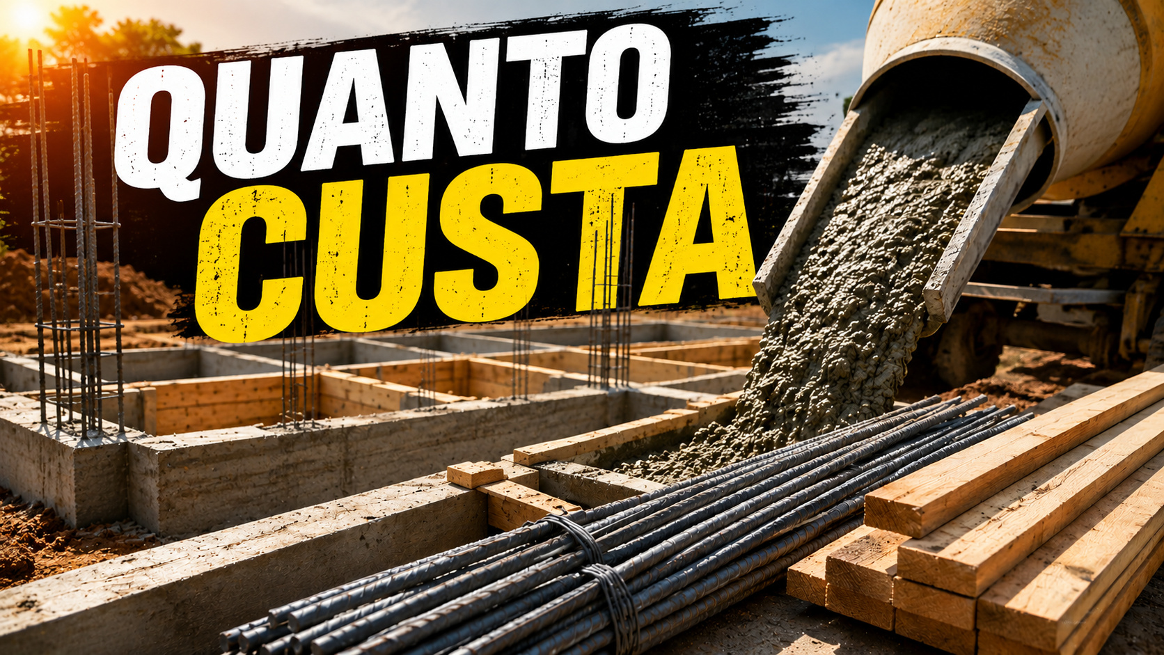 Fundação de 100 m² pode custar R$ 27.580,00, com mão de obra e materiais entre os principais gastos da obra.