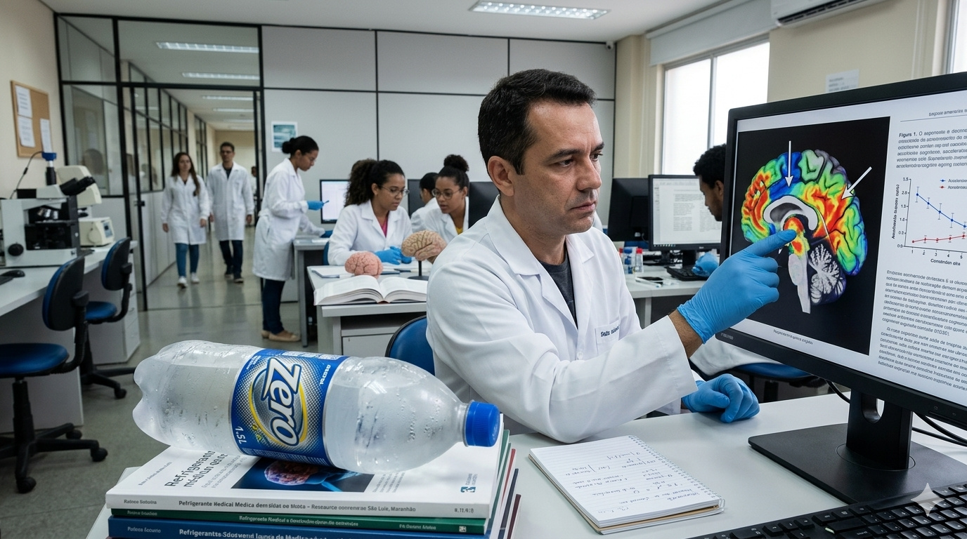 O refrigerante zero que parecia escolha inteligente entra no radar da ciência: estudo brasileiro liga adoçantes artificiais a declínio mais rápido da memória e envelhecimento cerebral acelerado