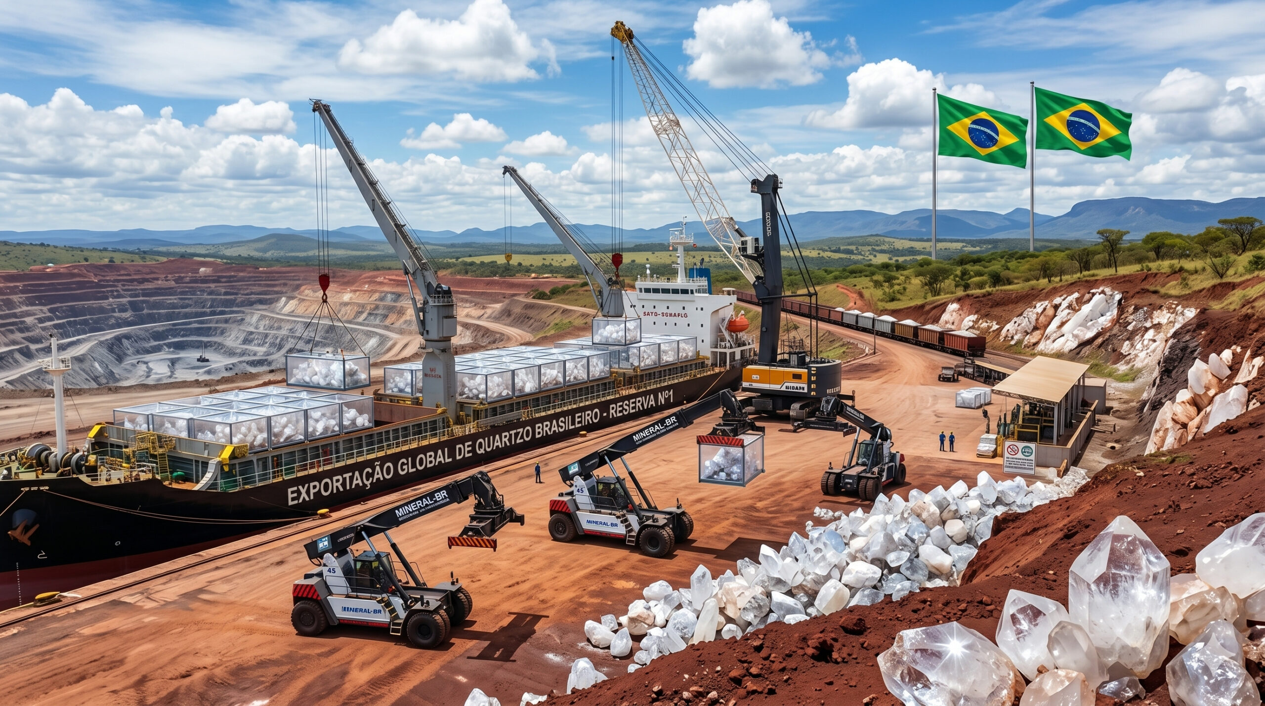 O Brasil tem a maior reserva de quartzo de alta pureza do mundo, mineral estratégico dos painéis solares, chips de computador e fibras ópticas, mas mantém 21 milhões de toneladas paradas no subsolo de Minas Gerais, Pará e Bahia enquanto a demanda global por silício ultrapuro explode na corrida tecnológica global
