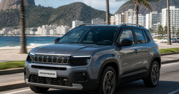 Jeep Avenger nas ruas do Rio de Janeiro antes do lançamento