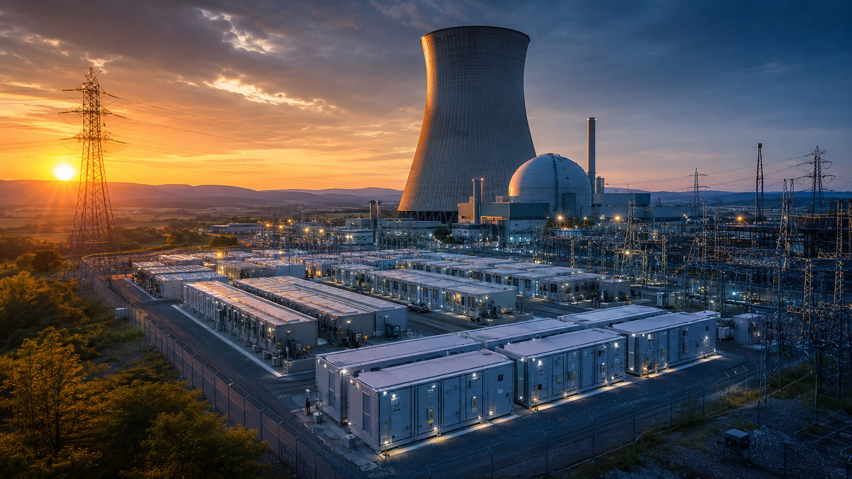 na Alemanha a central de Gundremmingen vai renascer como uma bateria gigante de 400 MW e 700 MWh conectada à rede elétrica