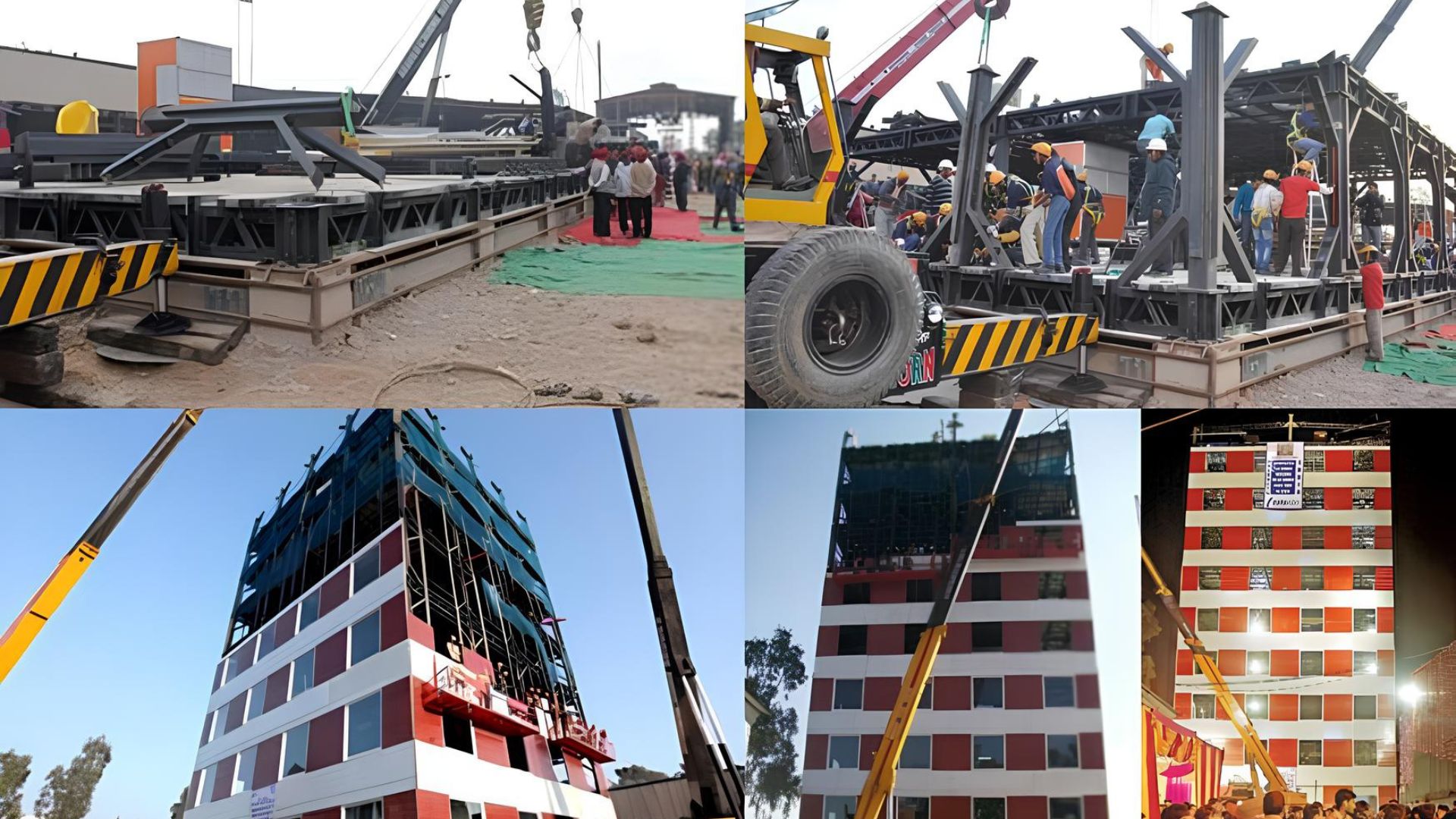 Em apenas 48 horas, a Índia ergueu um edifício comercial de 10 andares, 25 mil m² e capacidade para 600 pessoas usando 200 técnicos, 24 engenheiros e quatro guindastes, recorde que colocou o Instacon no Limca Book of Records como a construção mais rápida do país
