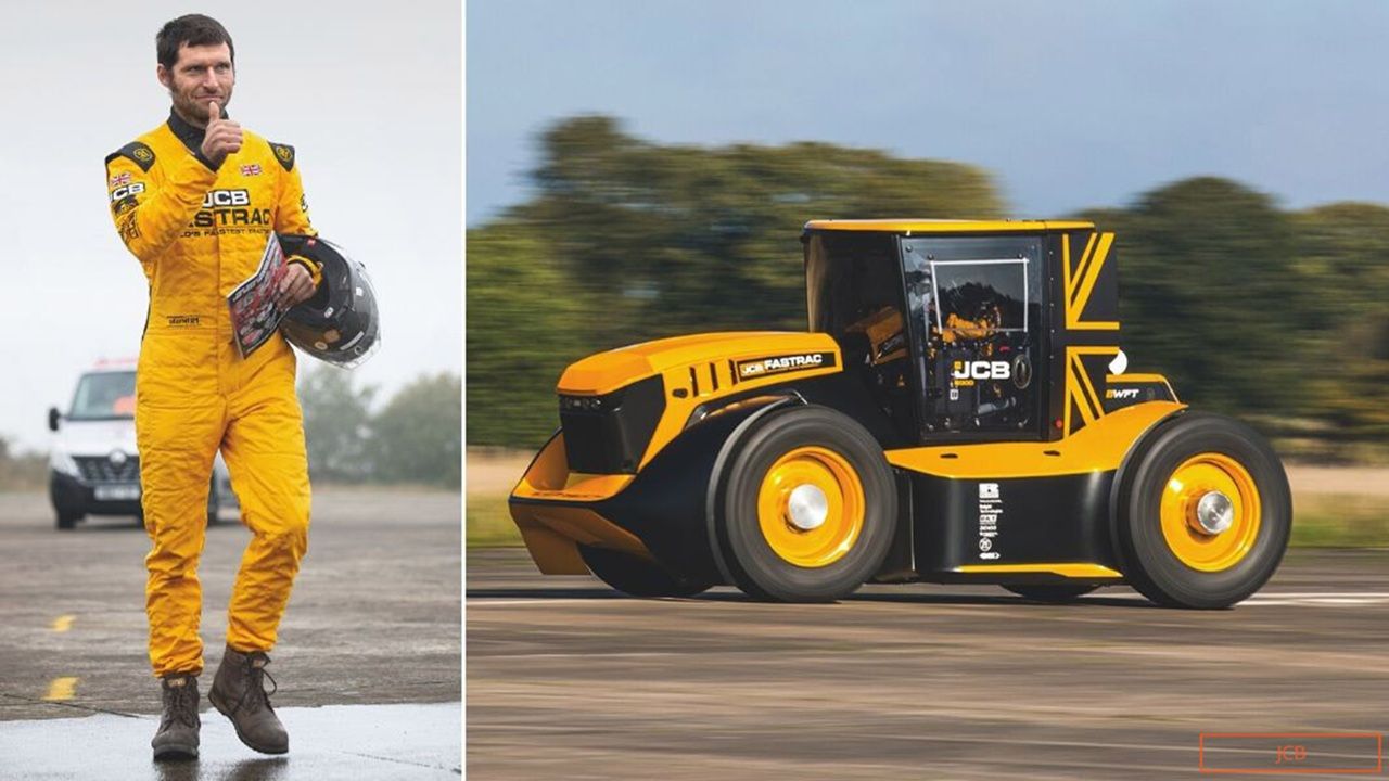 O trator JCB Fastrac Two quebra recordes com velocidade impressionante. Saiba mais sobre suas incríveis conquistas.