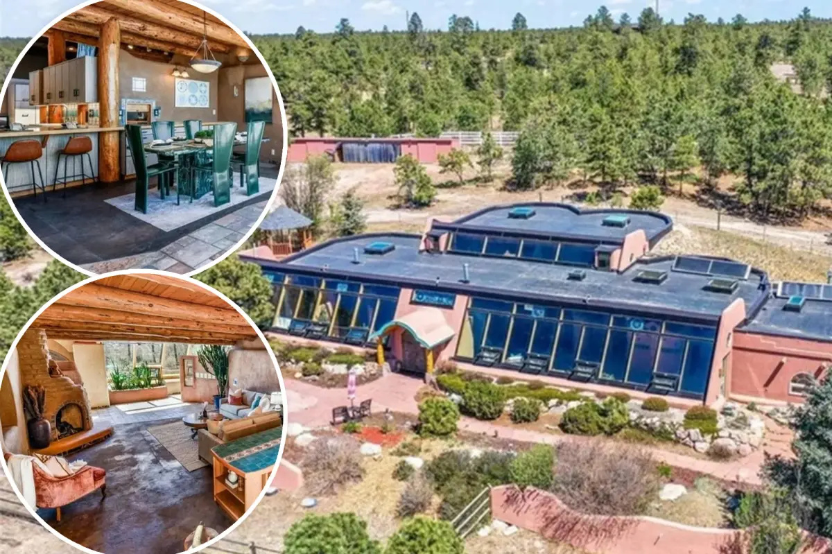 Casa sustentável no Colorado feita com pneus, garrafas e barro é vendida por US$ 1,3 milhão após obra artesanal dos donos. (Imagem: Reprodução/NY Post)