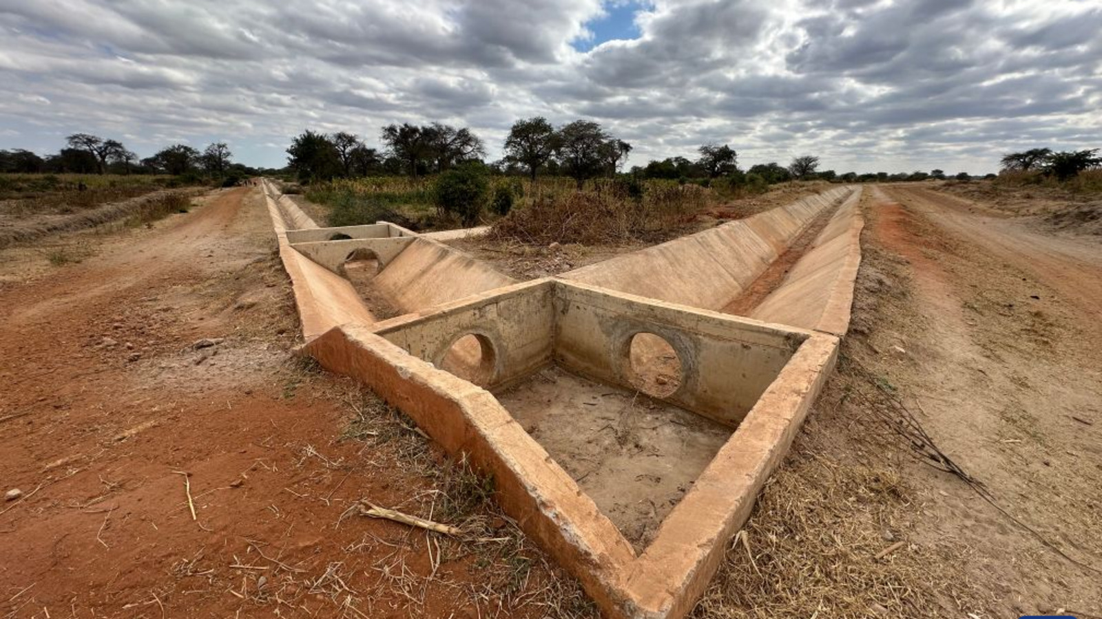 Sistema de irrigação construído pela China na Tanzânia