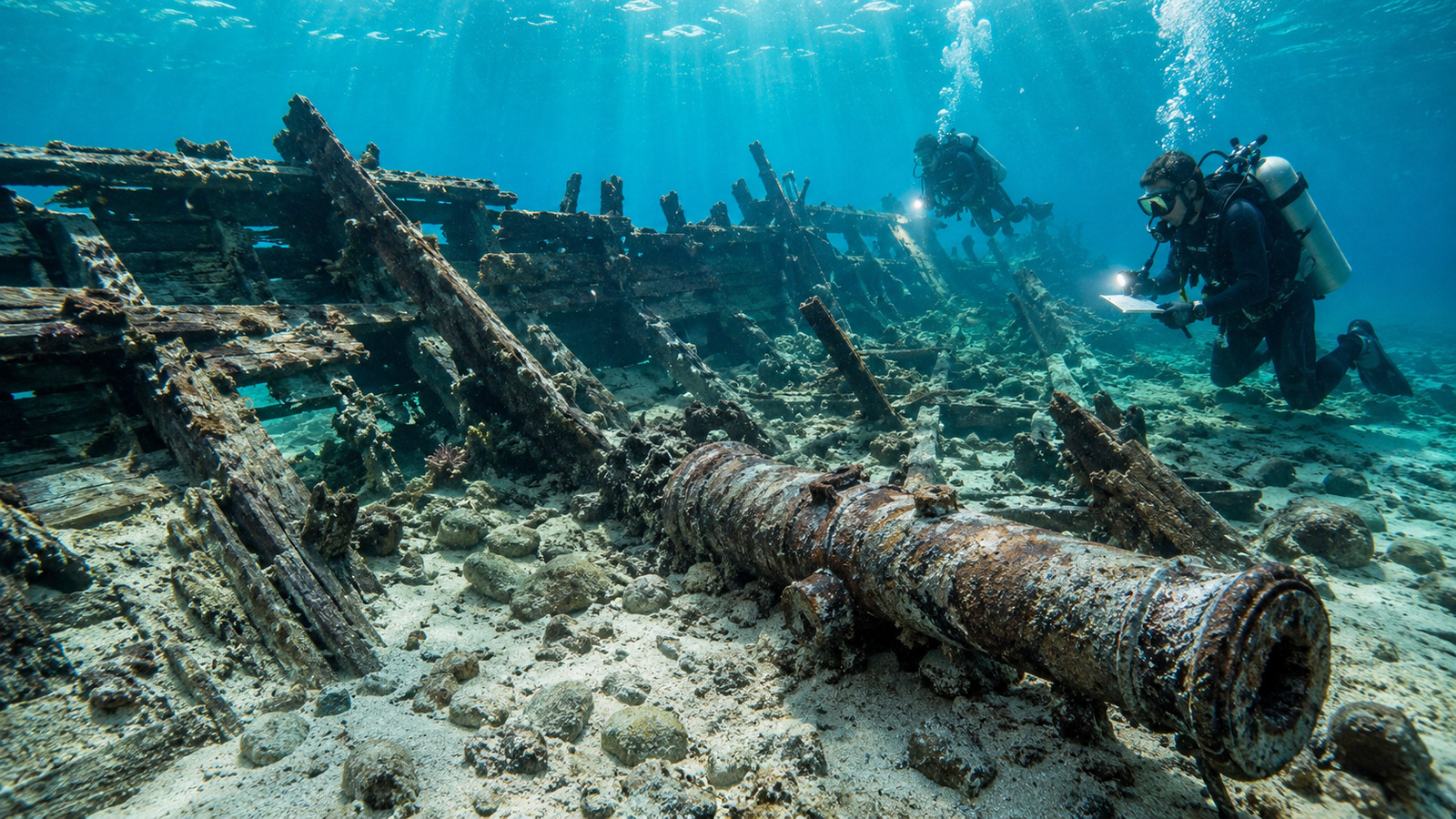 Naufrágios históricos encontrados