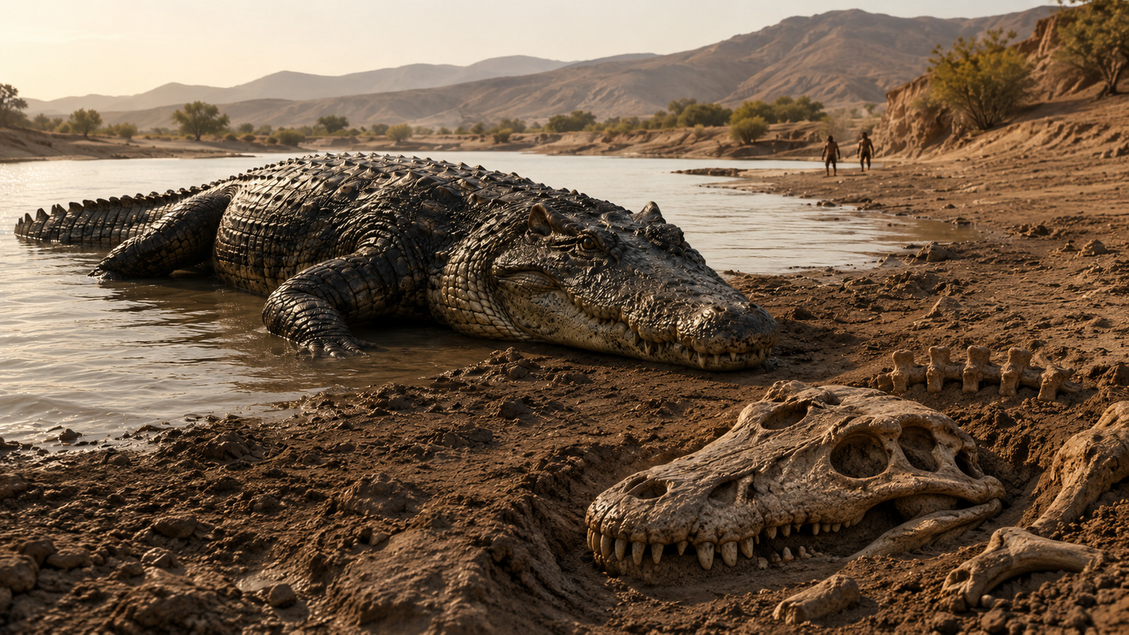 Fósseis de crocodilos gigantes encontrados no Quênia