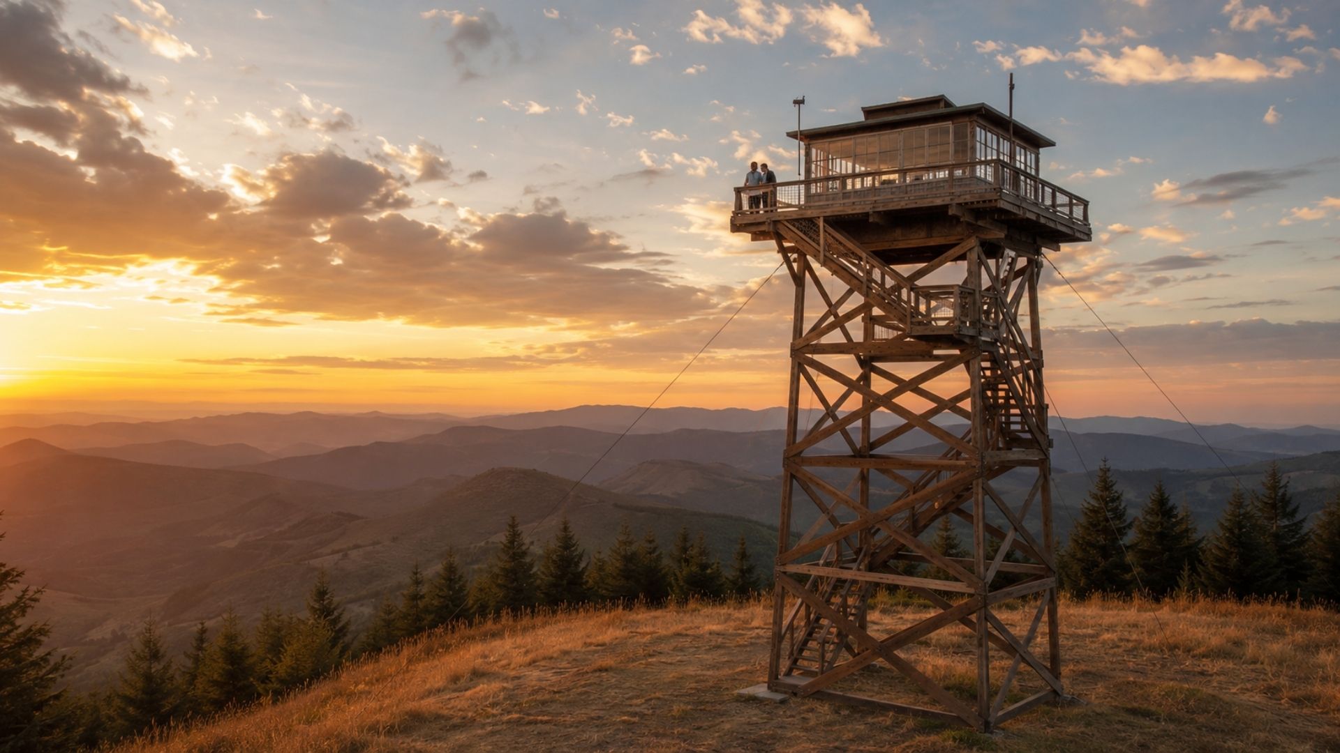 Casal largou os empregos para morar numa torre de vigia de incêndio de 36 m² no Oregon; hoje a casa tem 1.600 na fila do Airbnb por US$ 257 a noite.