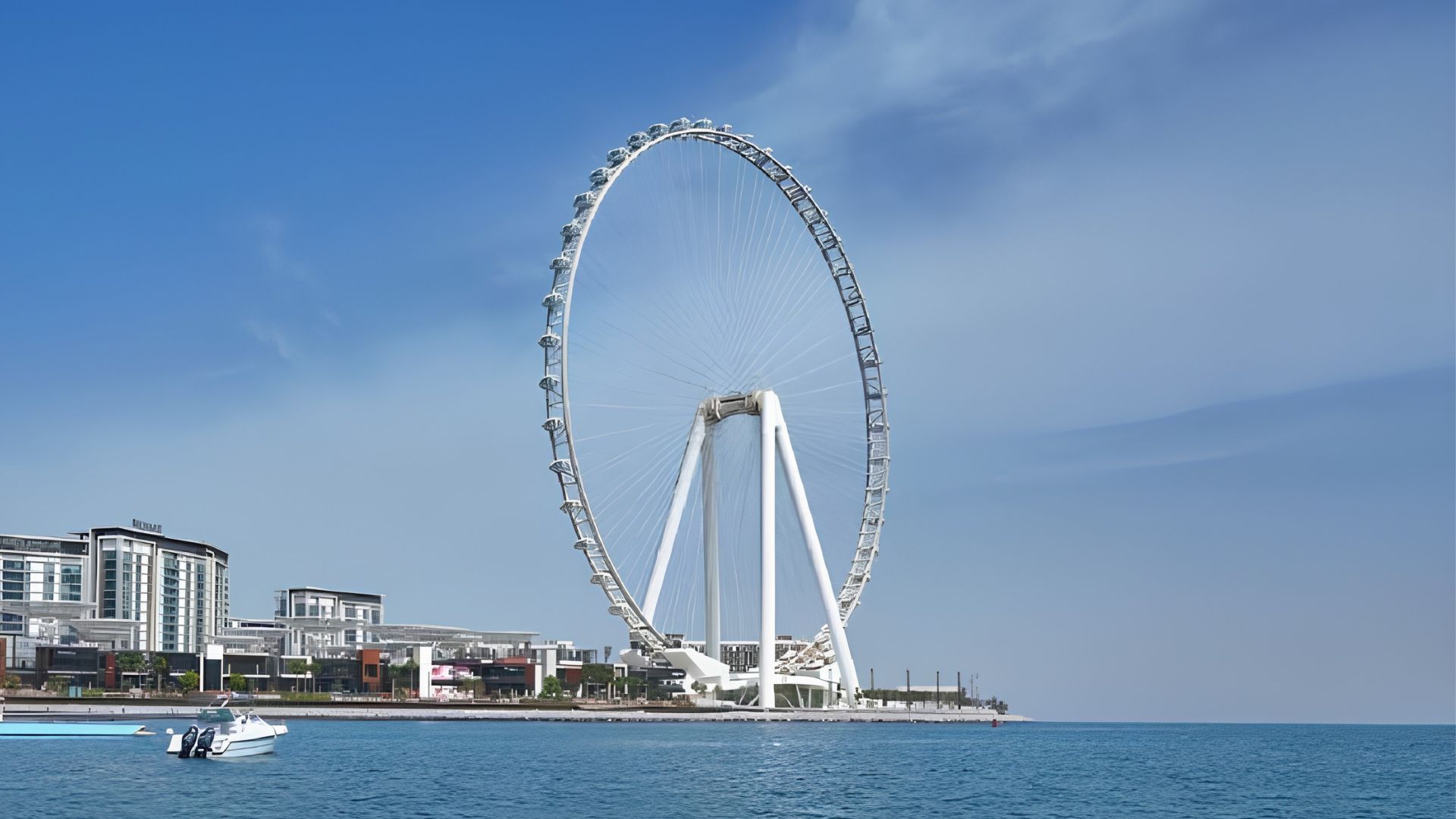 A Ain Dubai reúne 250 metros de altura, 11.200 toneladas de aço e 48 cabines na maior roda-gigante de observação do mundo.