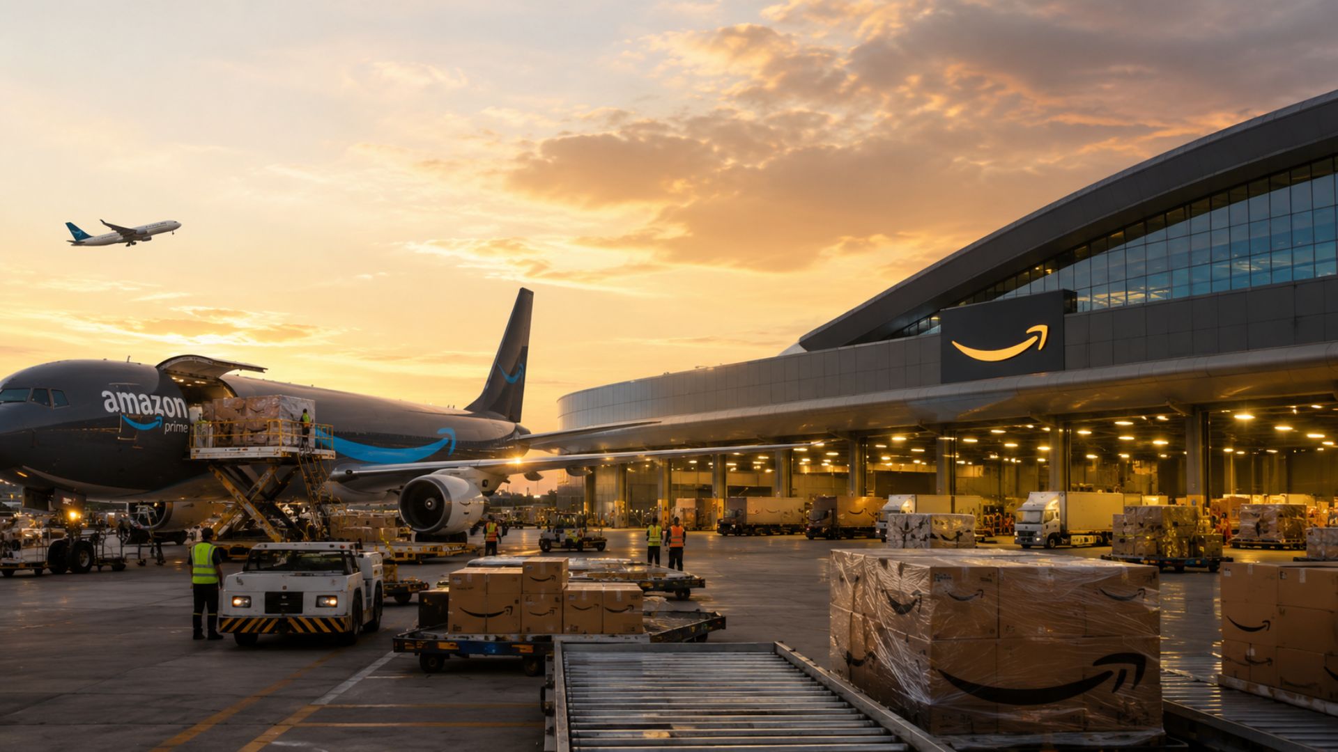 Segundo o Times Brasil, a Amazon planeja mais de R$ 1 bilhão num aeroporto de cargas em Guarapari, no Espírito Santo, para criar um polo de logística.