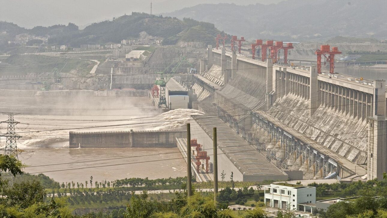 The Three Gorges Dam in Hubei, China.