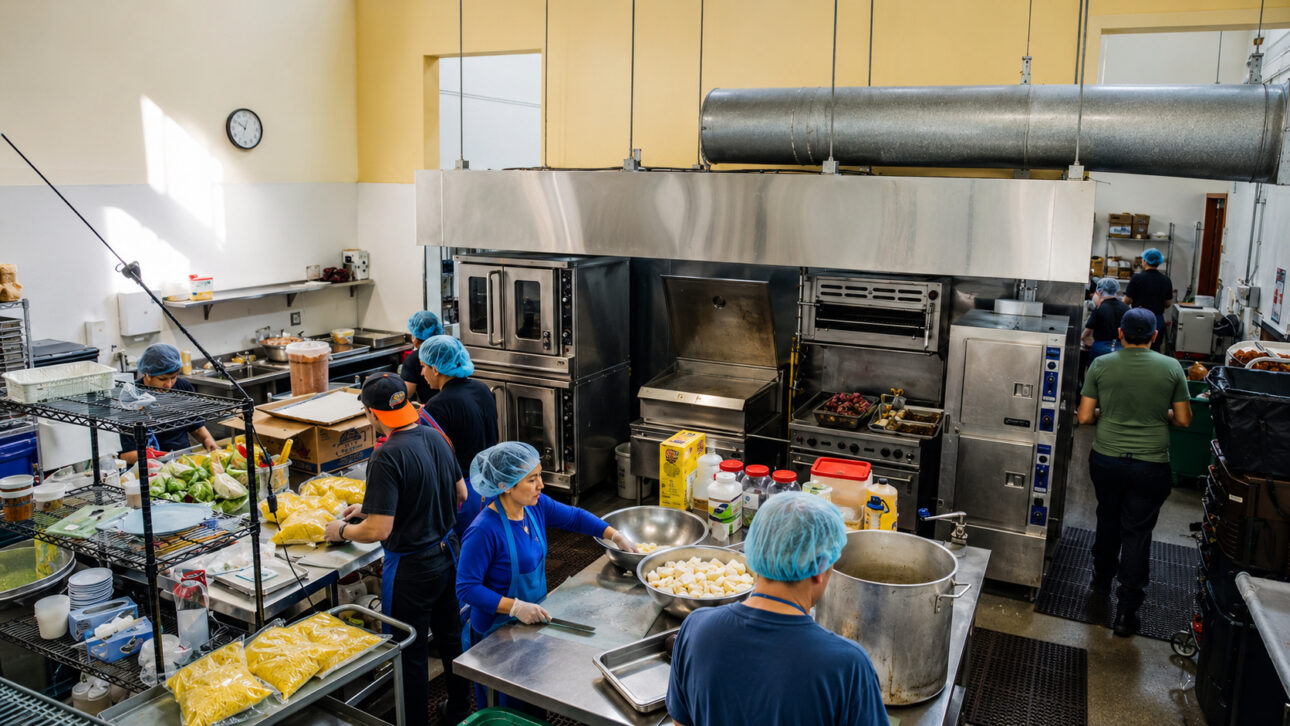 A iniciativa mostra como cozinha compartilhada pode ajudar quem vende comida de forma informal a acessar estrutura profissional