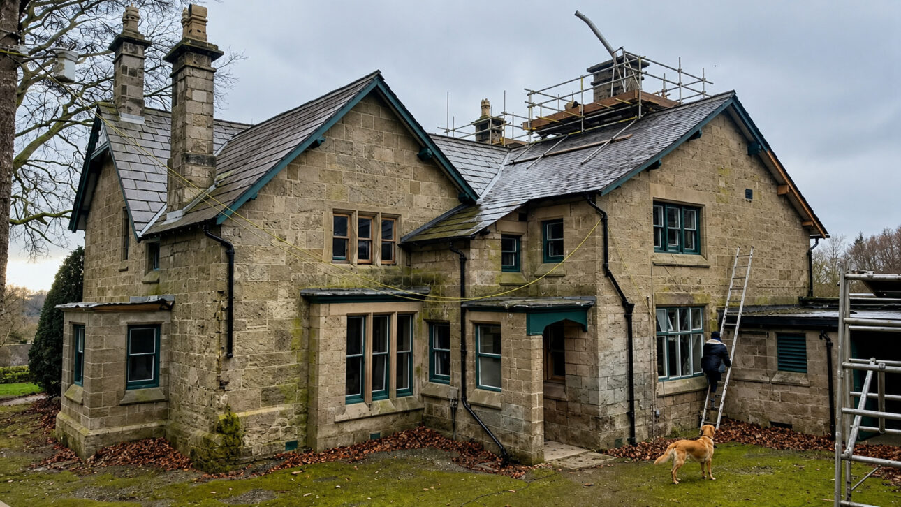 A mansão abandonada de 300 anos não parecia uma casa pronta para morar