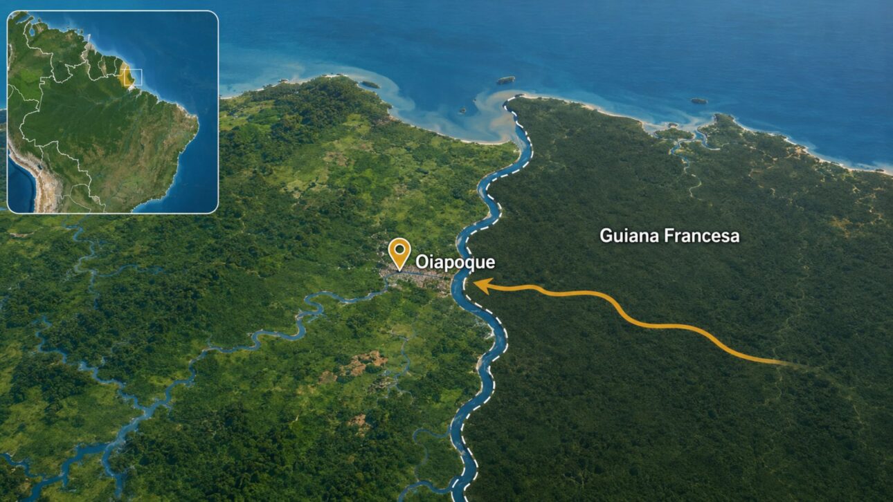 Vídeo em Oiapoque mostrou suposta pepita de ouro gigante, mas era pedra pintada: o garimpeiro vindo da Guiana Francesa expôs sozinho o achado falso.