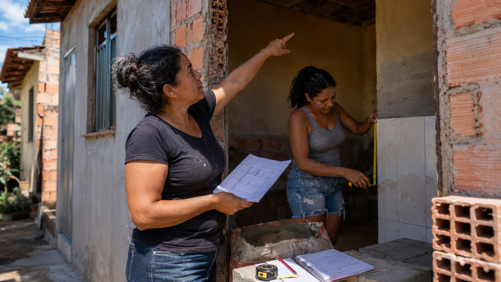 A reforma popular ganhou outro caminho em Belo Horizonte quando mulheres periféricas passaram a entender planejamento de obra